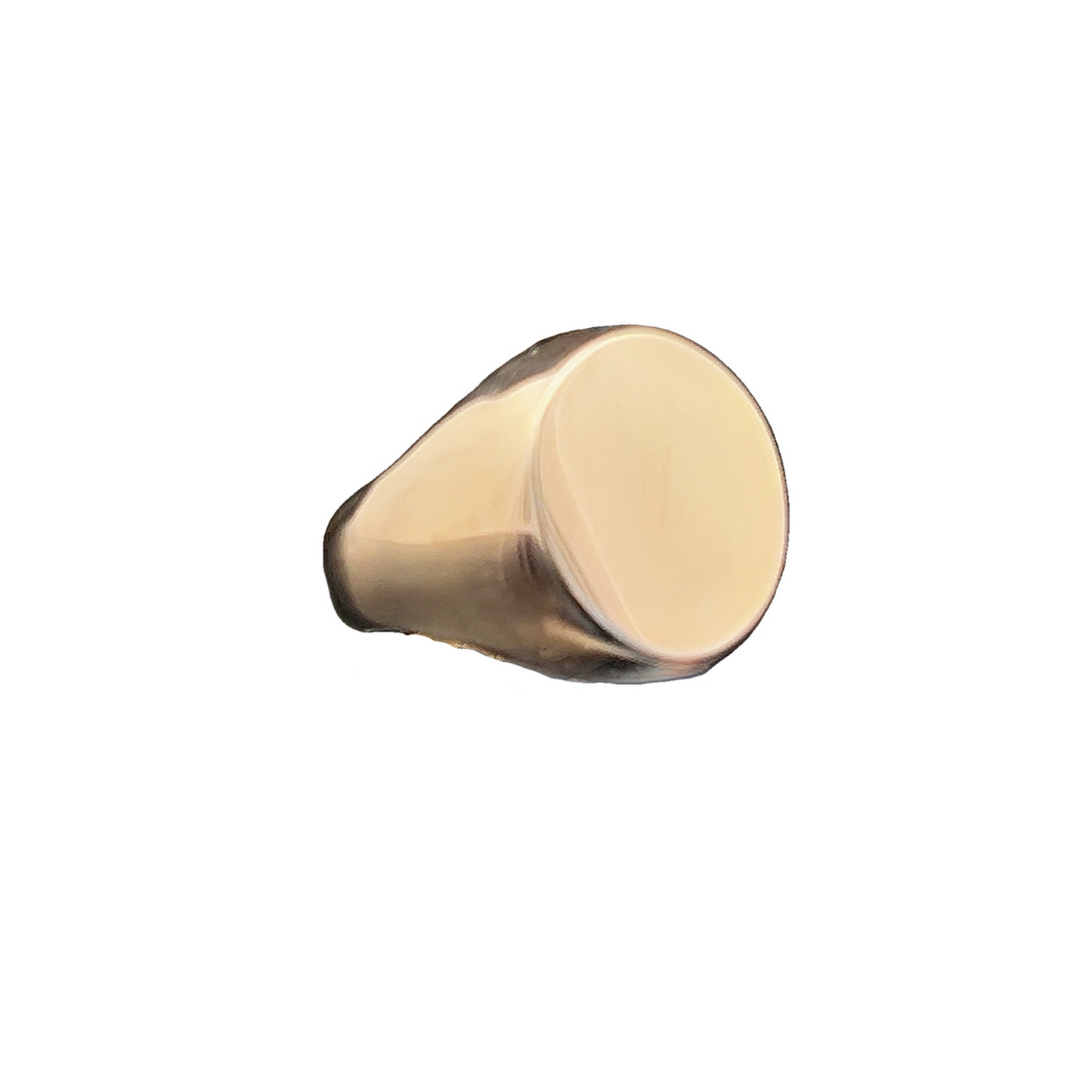 Vintage 9ct Gold Plain Oval Signet Ring