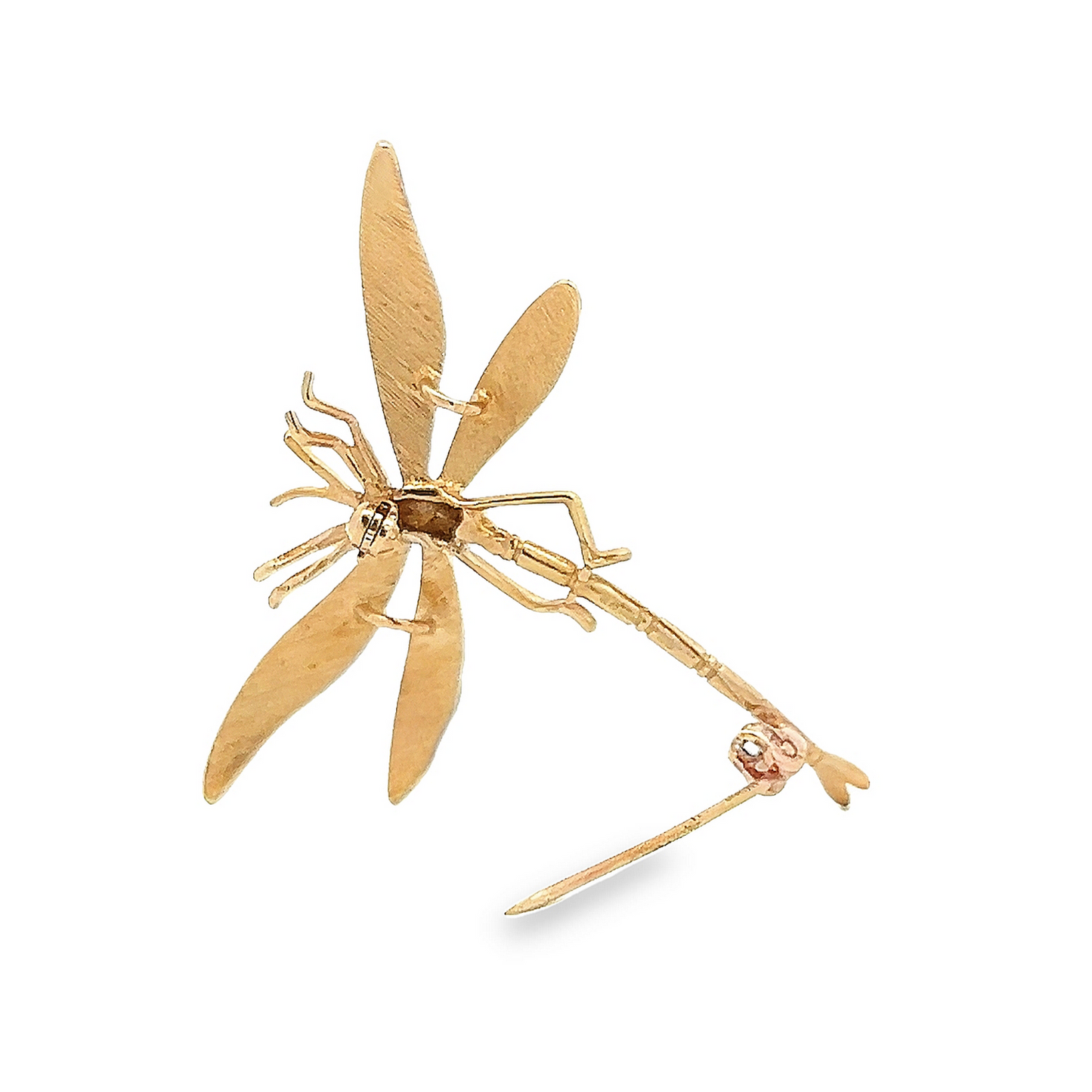 Vintage Victorian Style 9ct Gold Dragonfly Brooch