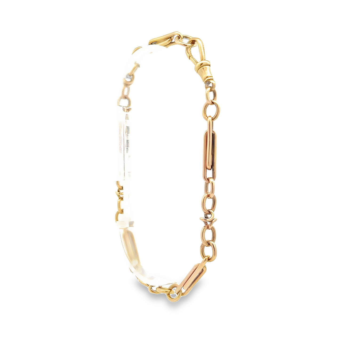 Vintage Victorian Style 9ct Gold Ornate Fetter Link Bracelet