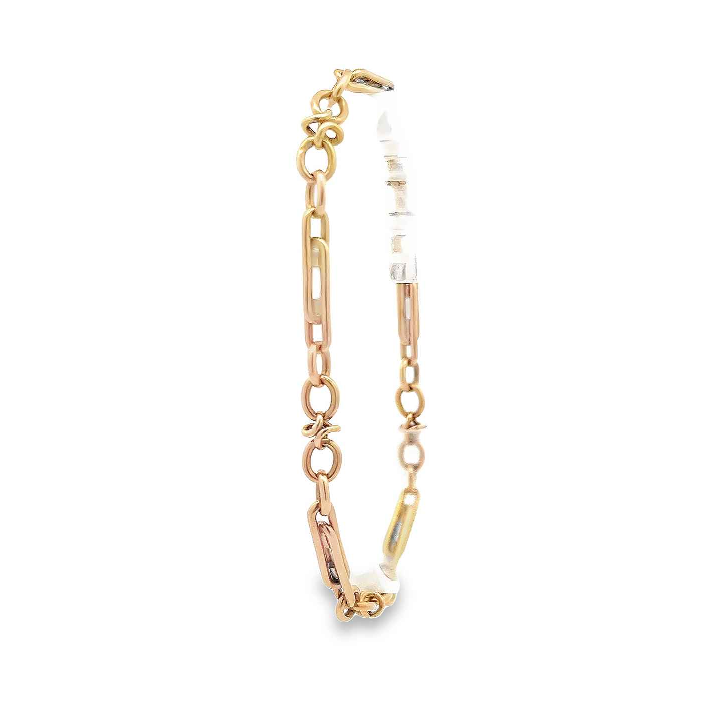 Vintage Victorian Style 9ct Gold Ornate Fetter Link Bracelet