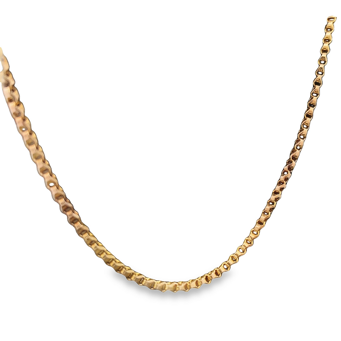 Antique Edwardian 10ct Gold Ornate Link Pendant Chain