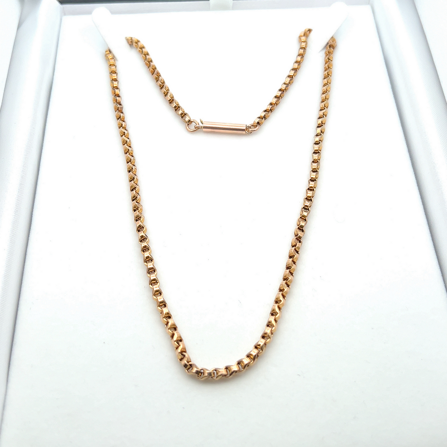 Antique Edwardian 10ct Gold Ornate Link Pendant Chain