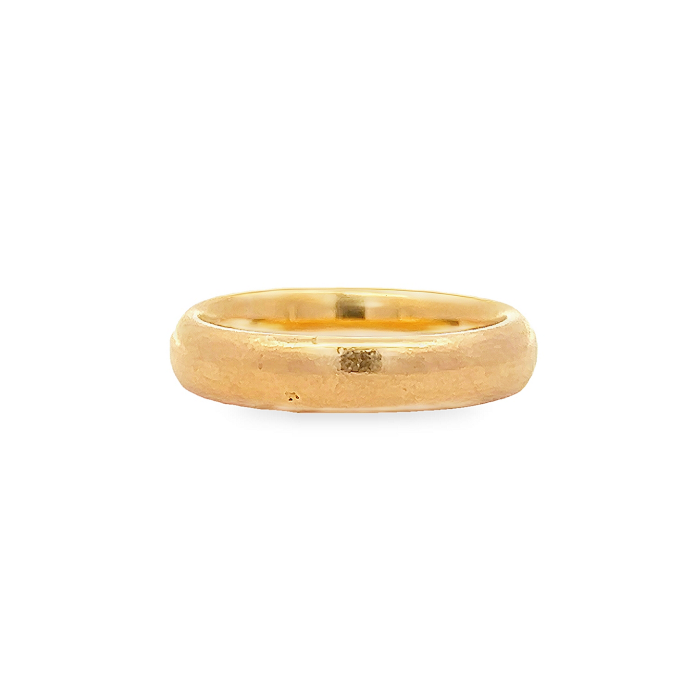 Antique 22ct Gold Heavy Court Wedding Ring Assayed in 1925