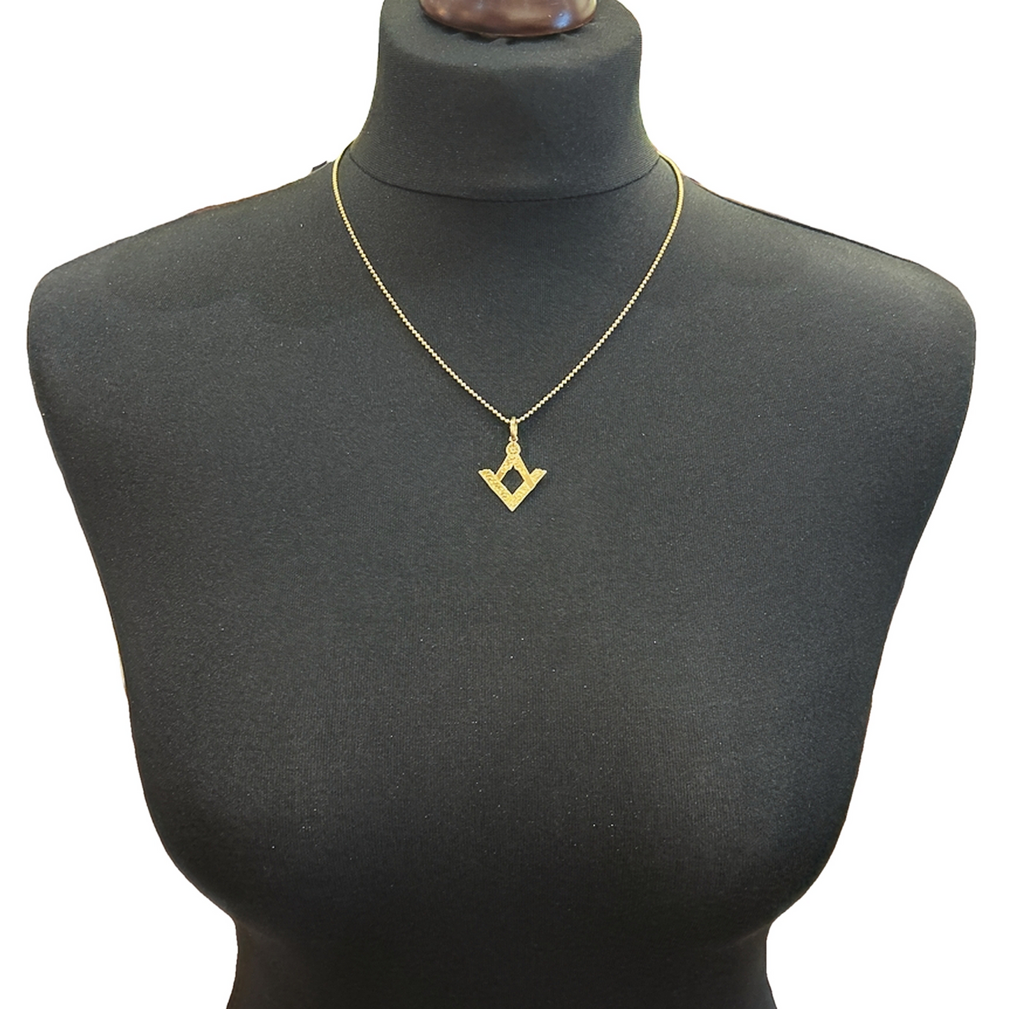 Antique Victorian 15ct Gold Hand Engraved Masonic Pendant or Charm