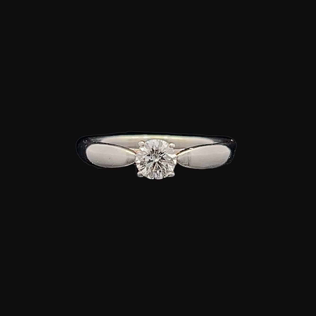 Tiffany & Co Harmony 0.36 Carat Diamond Platinum Engagement Ring with Original Box, and Proof of Purchase