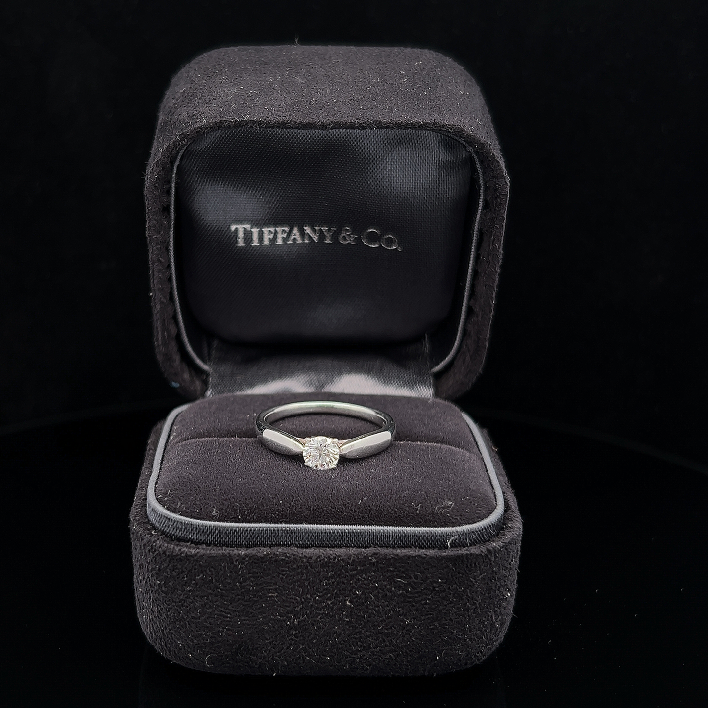 Tiffany & Co Harmony 0.36 Carat Diamond Platinum Engagement Ring with Original Box, and Proof of Purchase