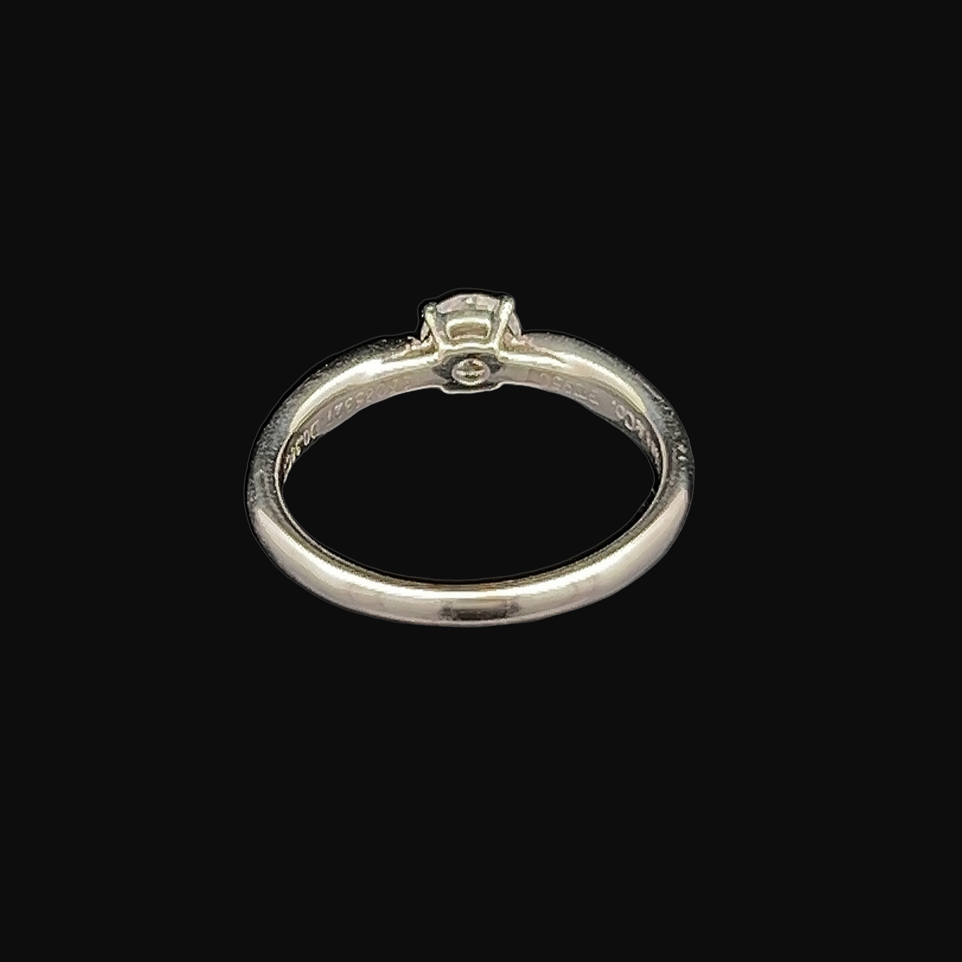 Tiffany & Co Harmony 0.36 Carat Diamond Platinum Engagement Ring with Original Box, and Proof of Purchase