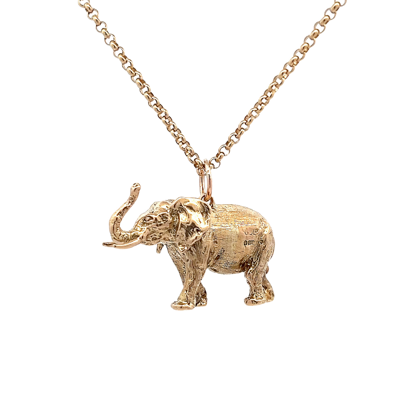 Vintage George Jensen 9ct Gold Elephant Charm / Pendant