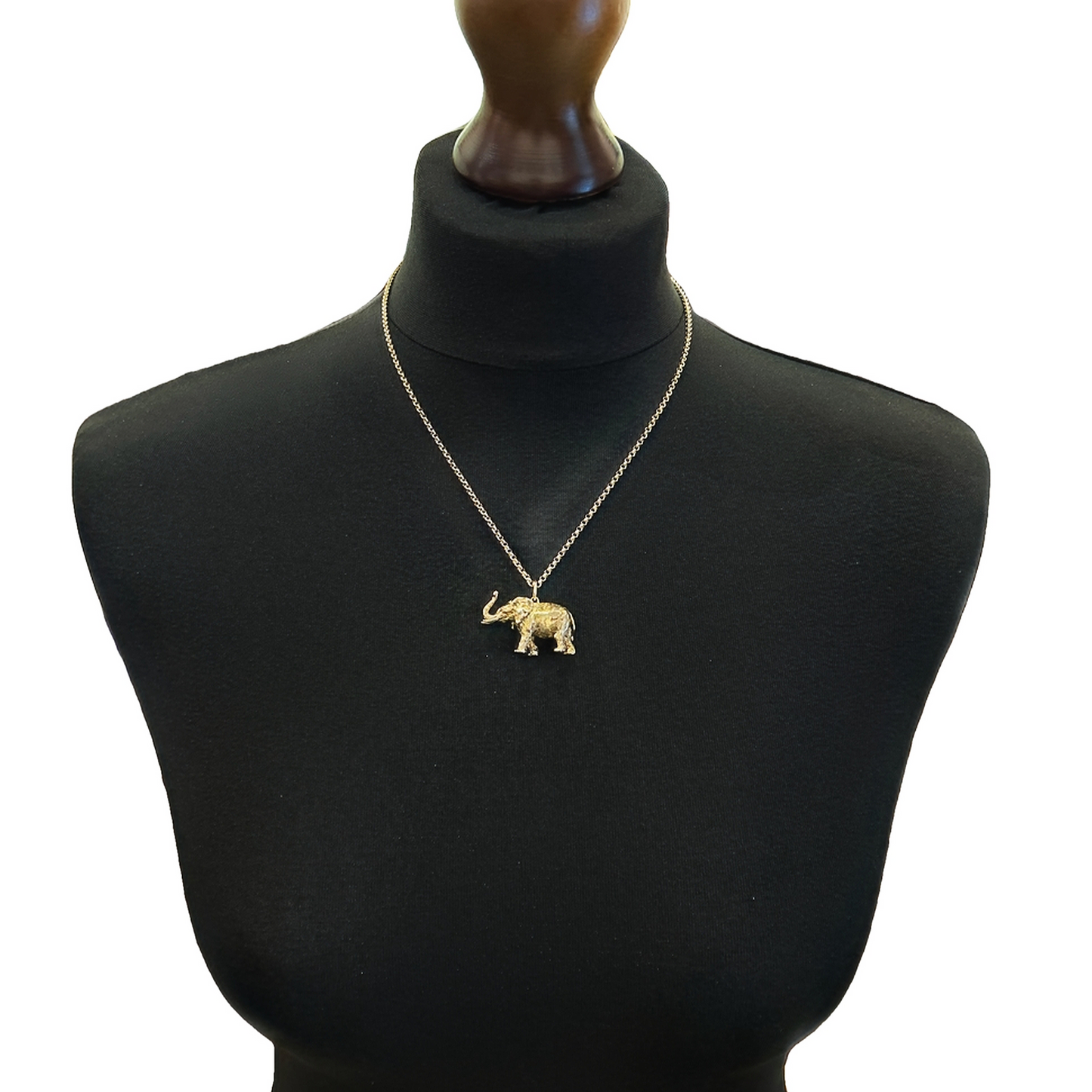 Vintage George Jensen 9ct Gold Elephant Charm / Pendant
