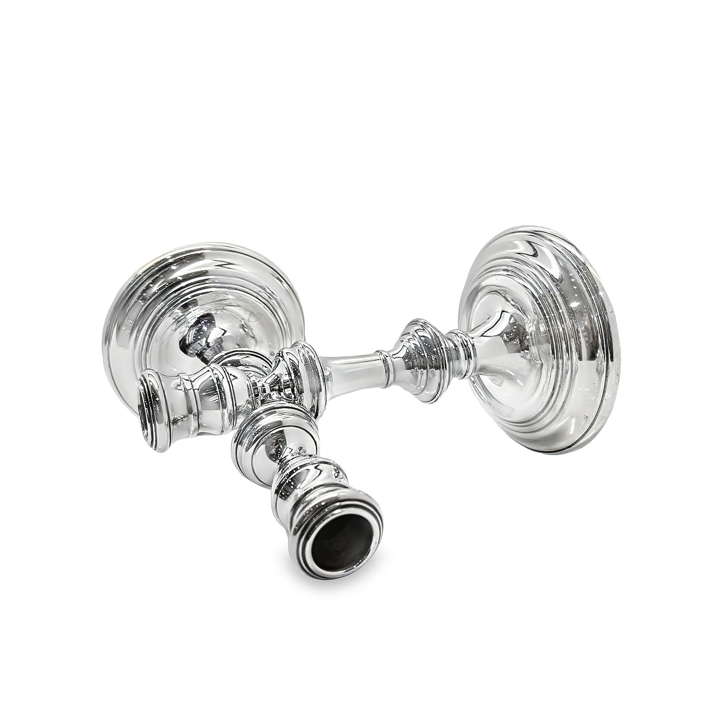 Vintage George I Style Fluted Sterling Silver Candlestick Holders Manufactured by Richard Comyns