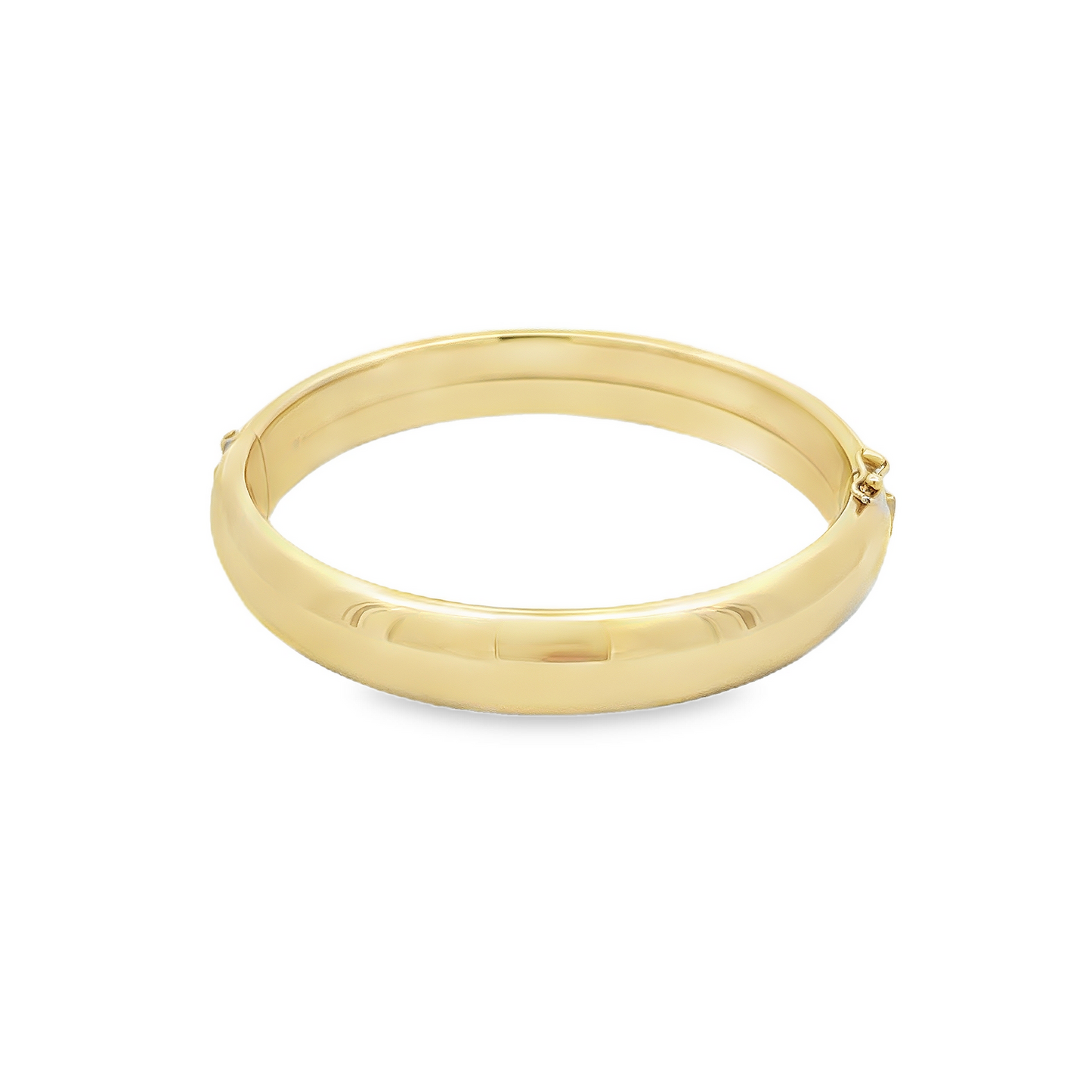 Vintage 9ct Gold Plain Oval Bangle