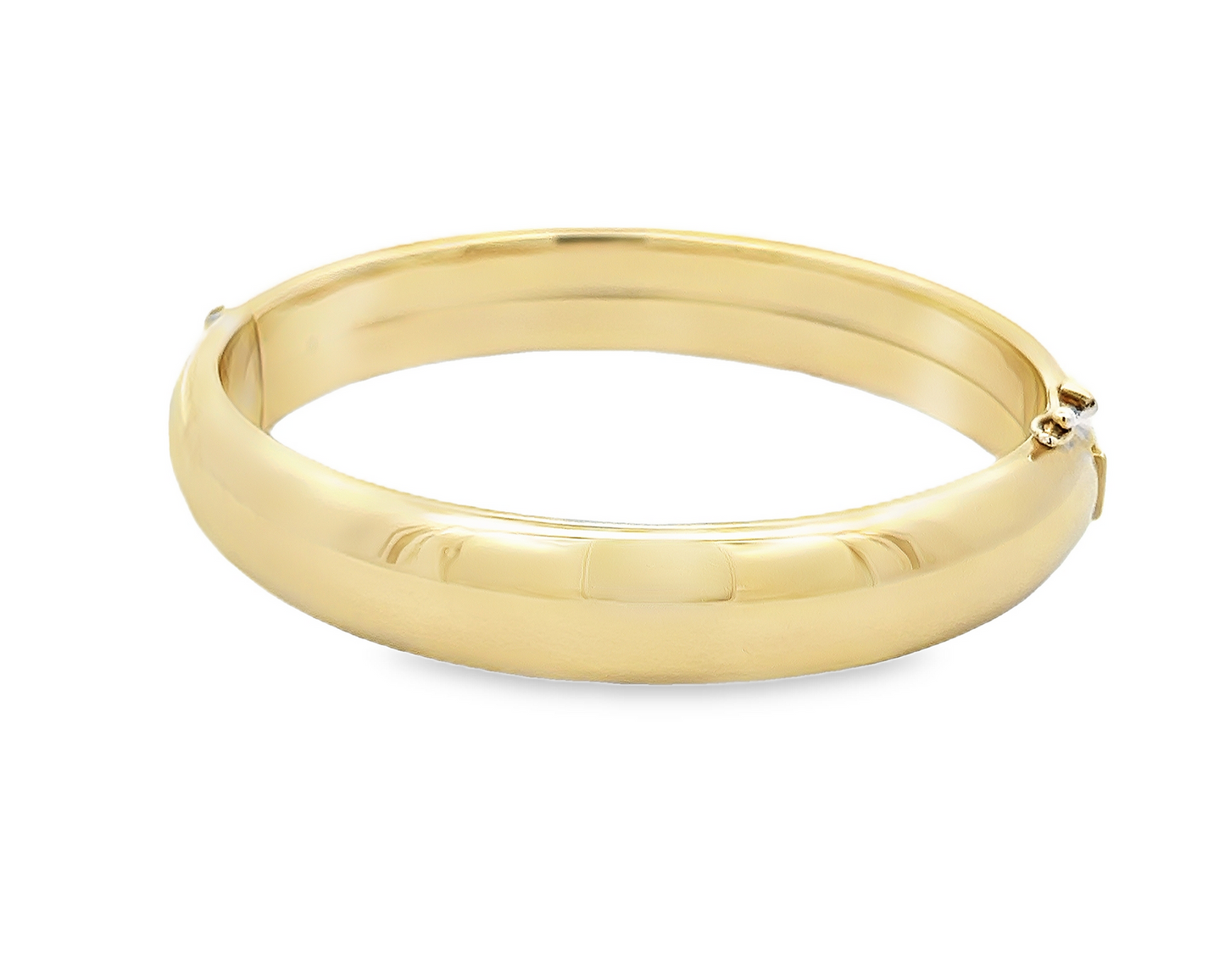 Vintage 9ct Gold Plain Oval Bangle