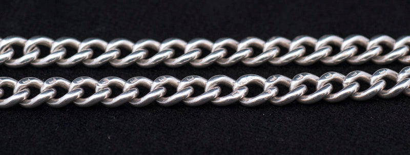 Antique Silver Double Albert Watch Chain. Birmingham 1894