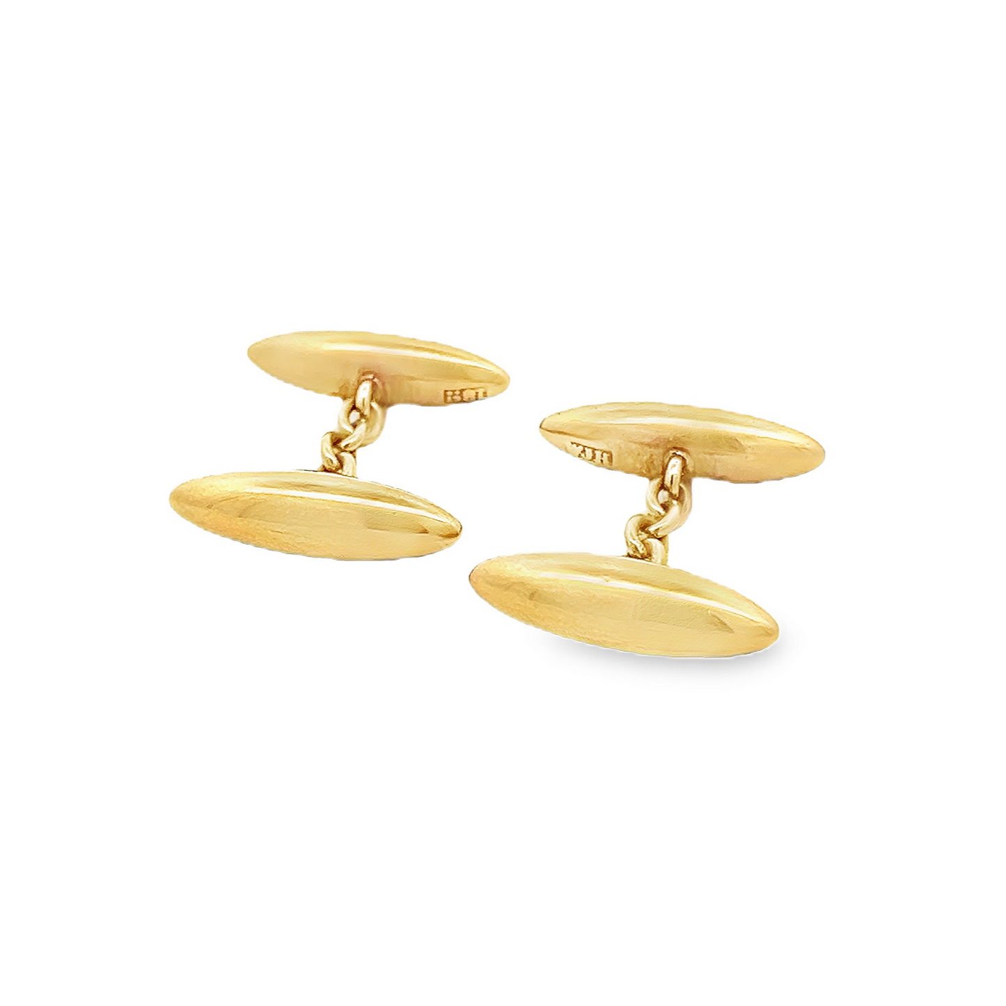 Antique Edwardian 18ct Gold Torpedo Cufflinks