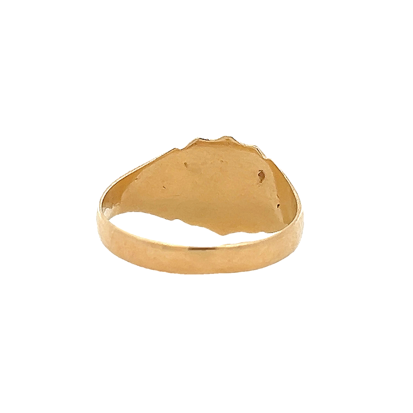 Vintage Art Deco Shield Motif 18ct Gold Signet Ring