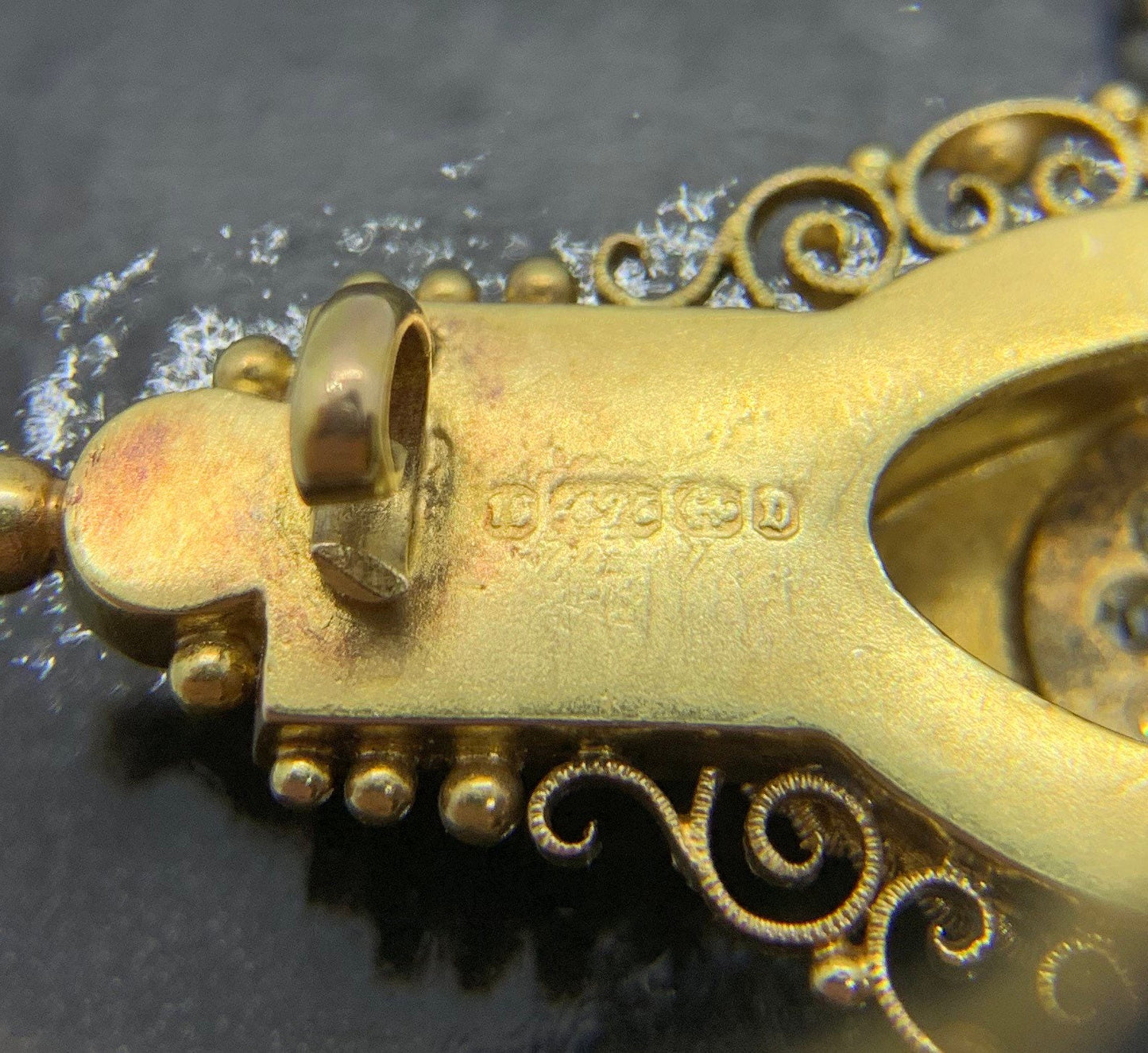 Antique Diamond Brooch. 15ct Gold. Victorian. Hallmarked 1878. Finest Available.