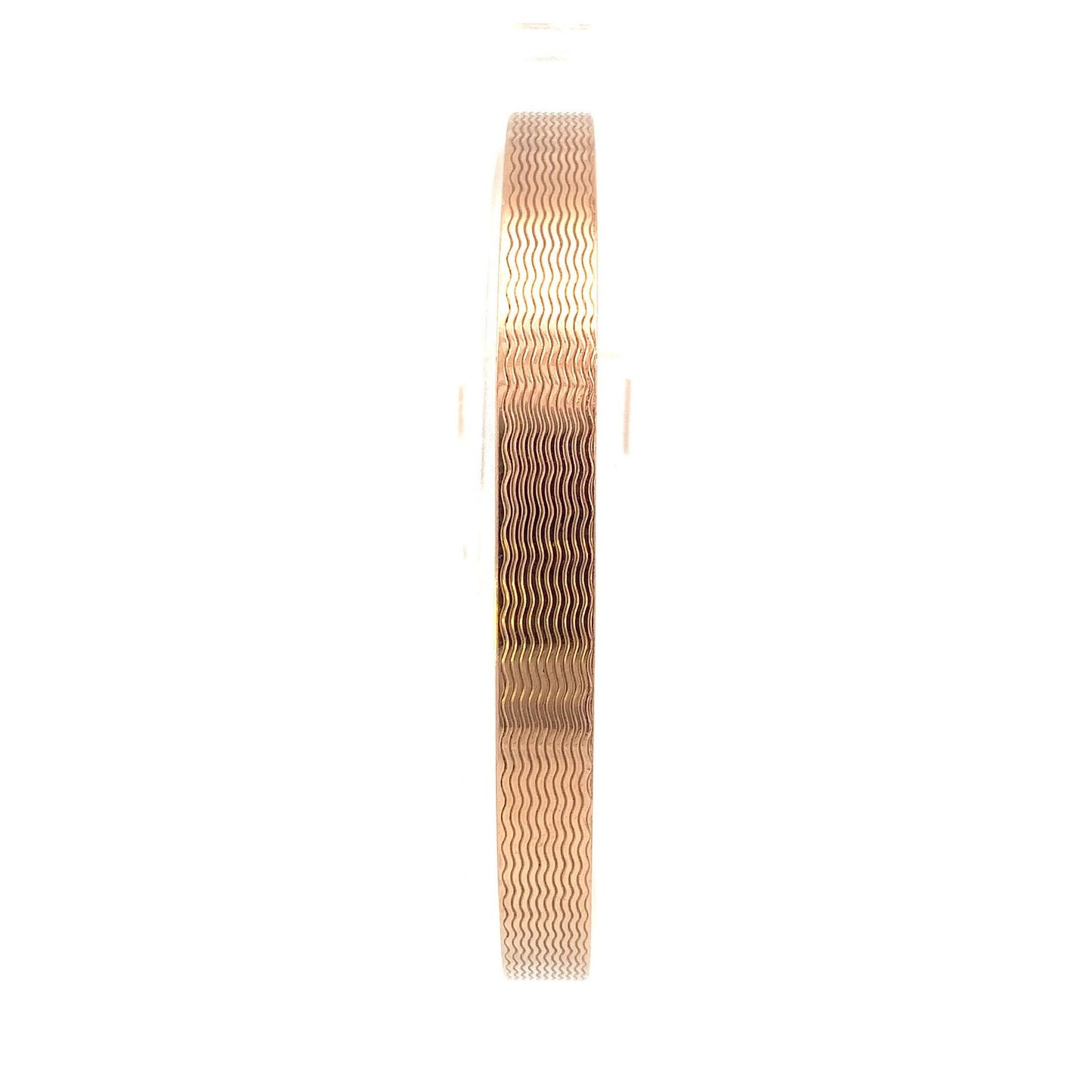 Antique Art Deco. 9ct Rose Gold Slave Bangle. Engine Turned Upper Arm Bangle. English. Hallmarked 1924.