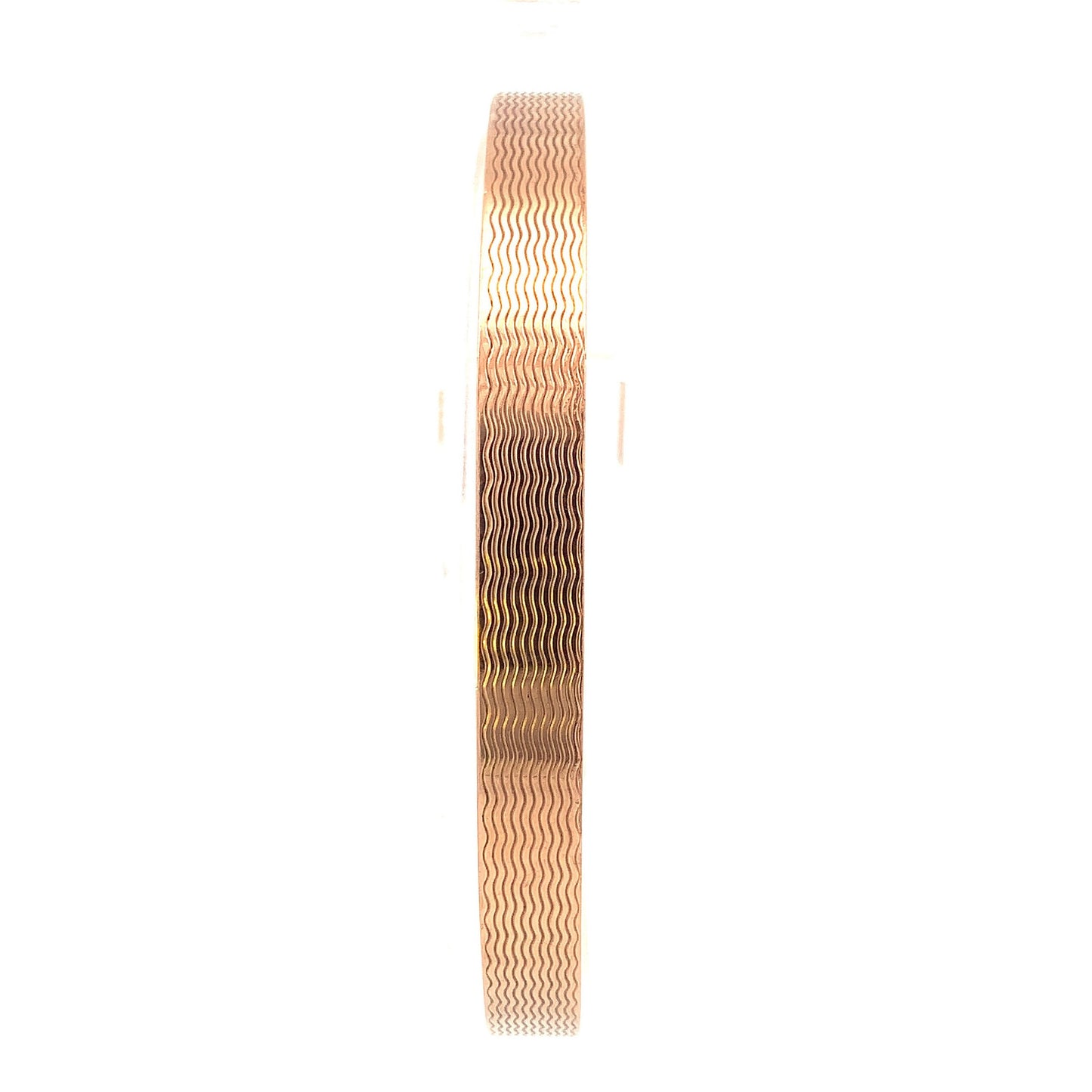 Antique Art Deco. 9ct Rose Gold Slave Bangle. Engine Turned Upper Arm Bangle. English. Hallmarked 1924.