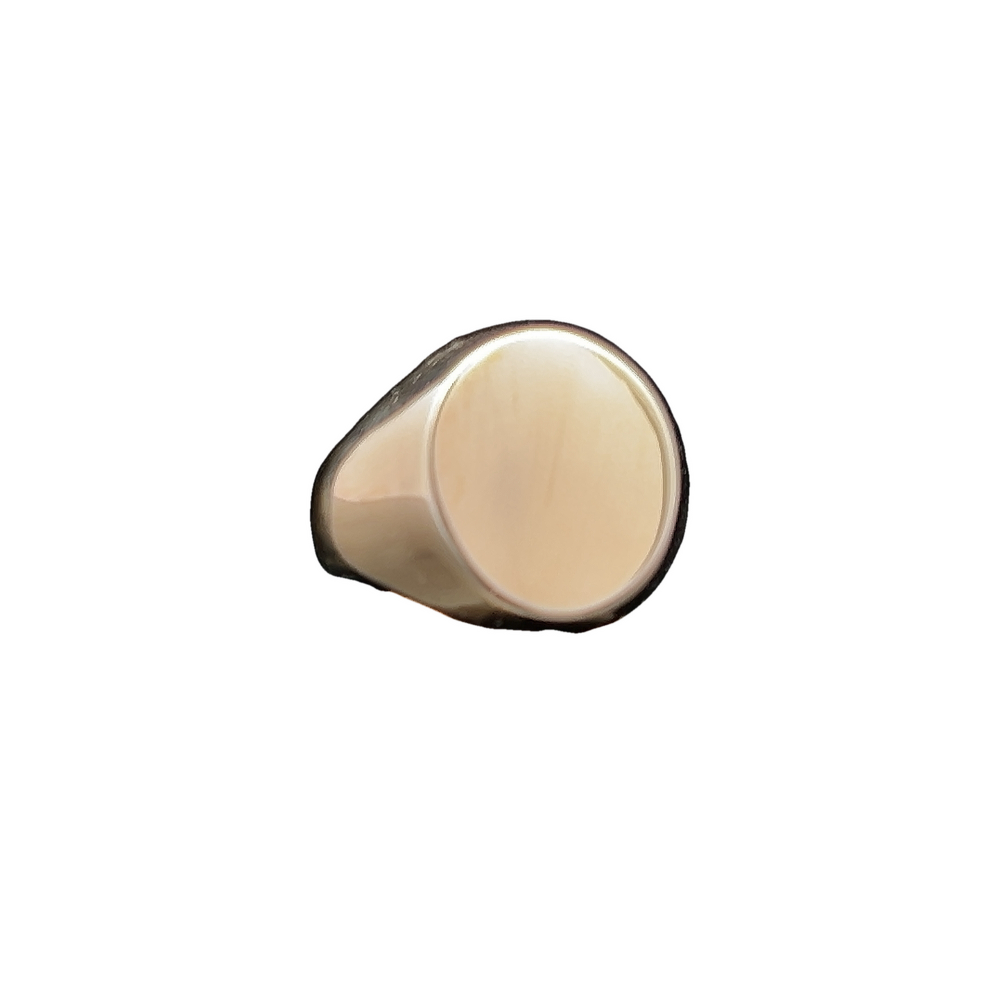 Vintage 9ct Gold Plain Oval Signet Ring