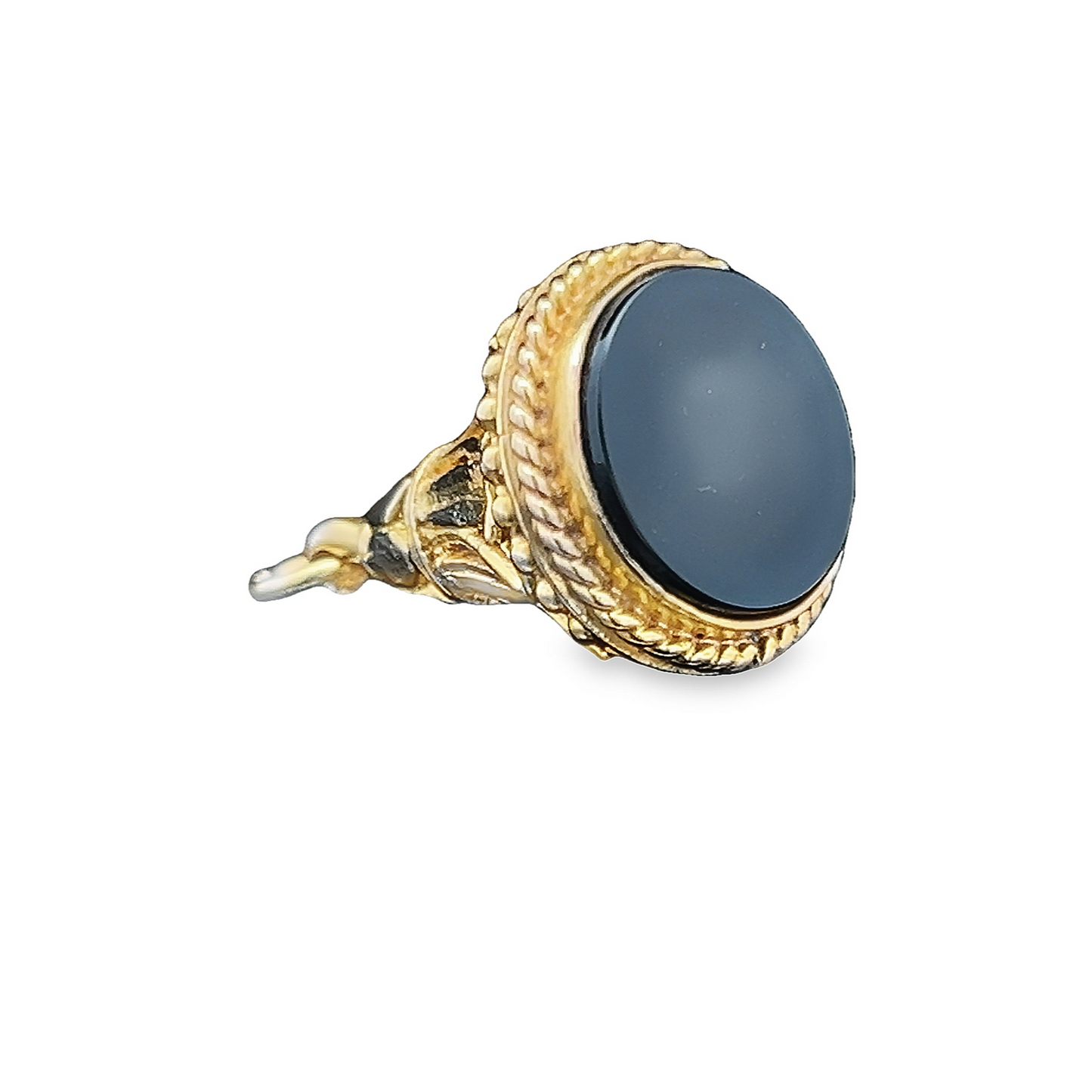Vintage Georgian Style Onyx 9ct Gold Fob/Pendant