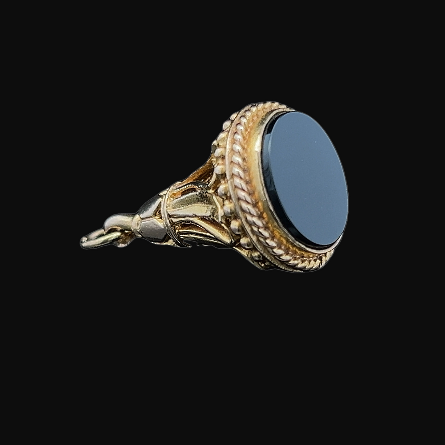 Vintage Georgian Style Onyx 9ct Gold Fob/Pendant