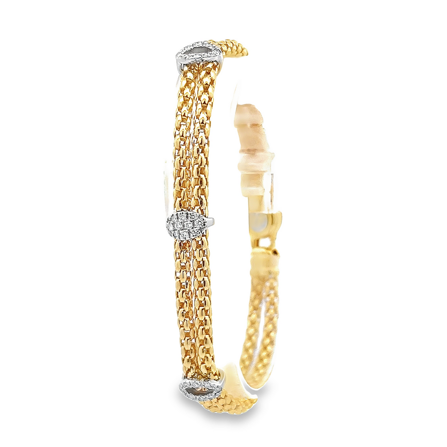 Fope Flex'it 0.25 Carat Diamond 18ct Gold Bracelet
