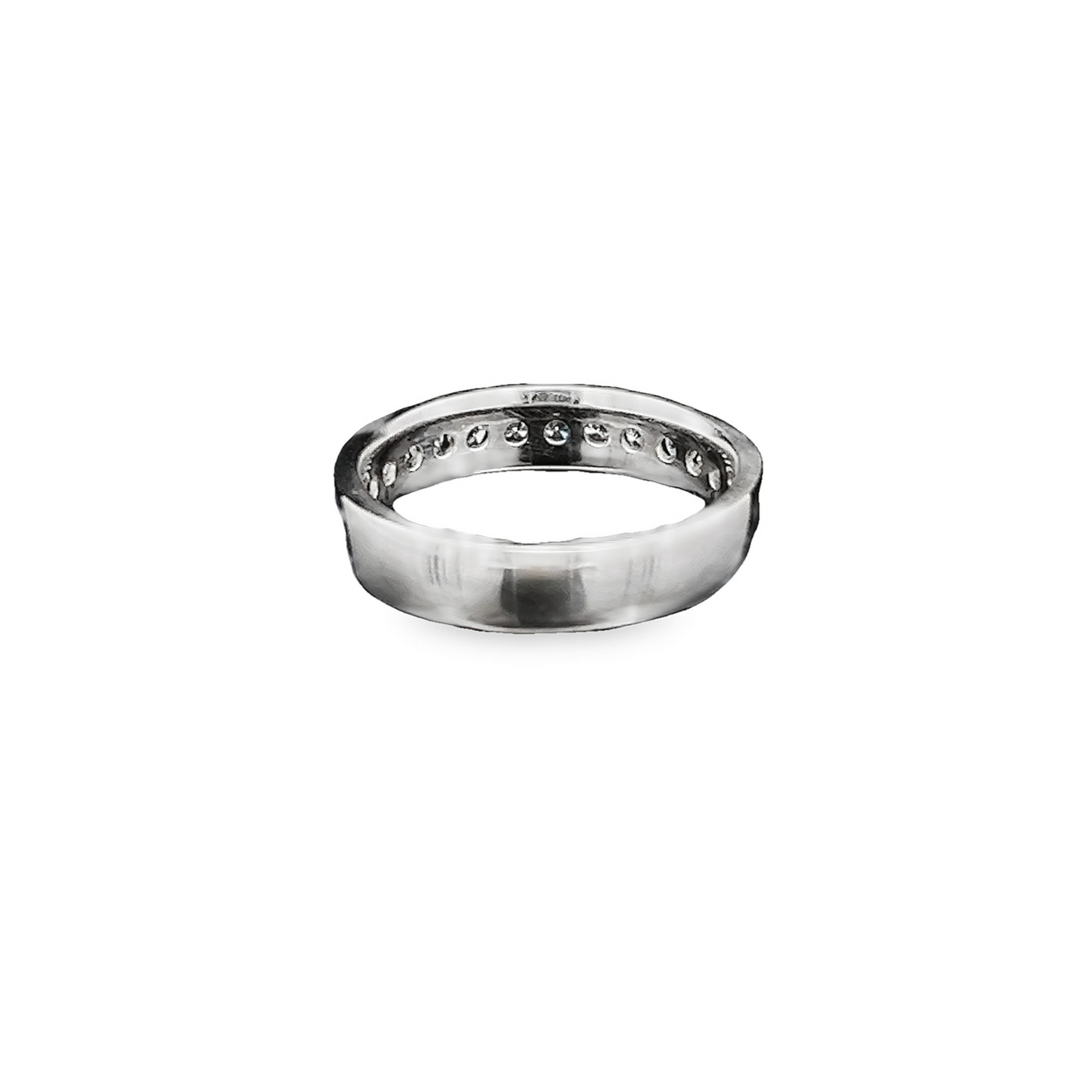 Vintage Diamond 18ct White Gold Half Eternity Ring