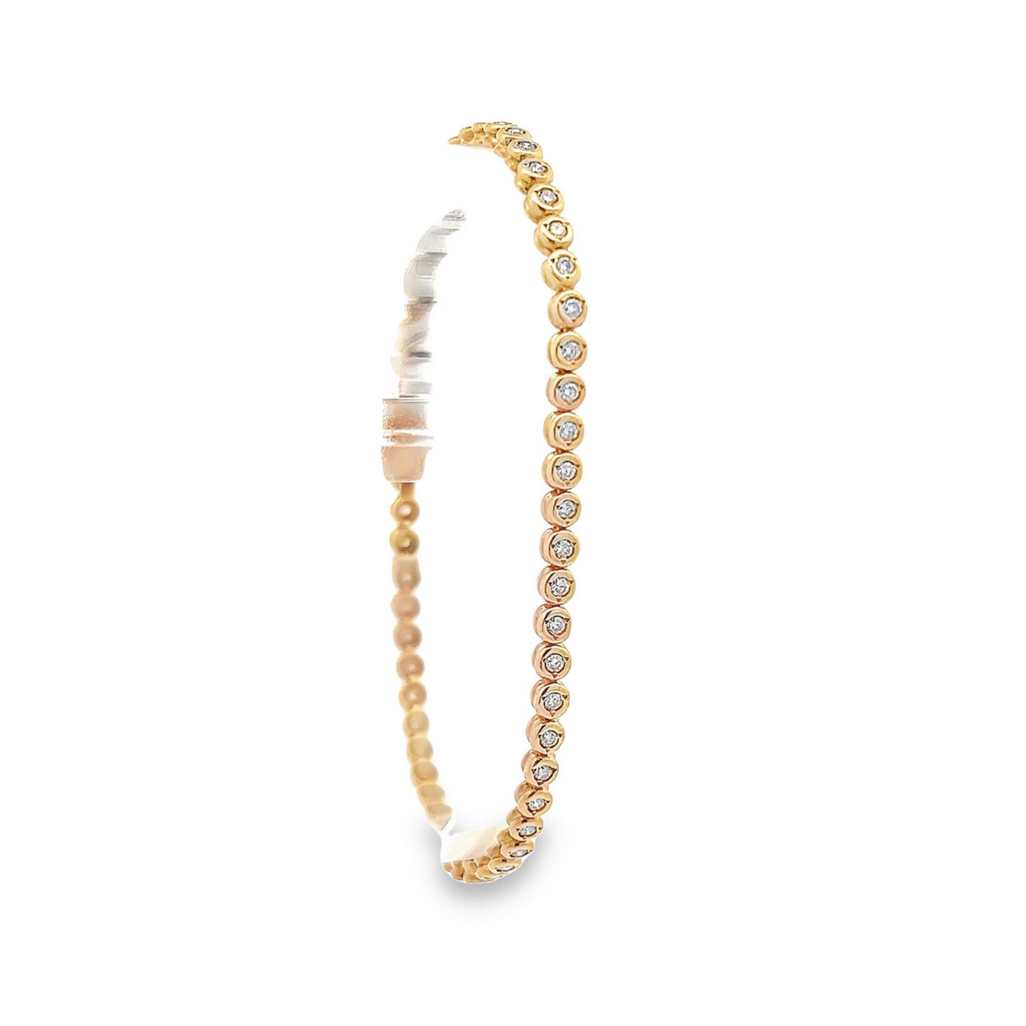Vintage 1.00 Carat Diamond 9ct Gold Tennis Bracelet