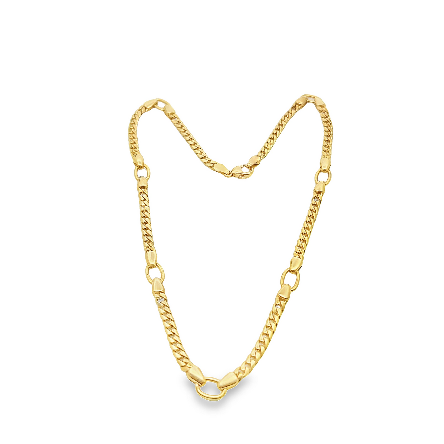 Vintage 18ct Gold Ornate Curb Link Chain/Collarette