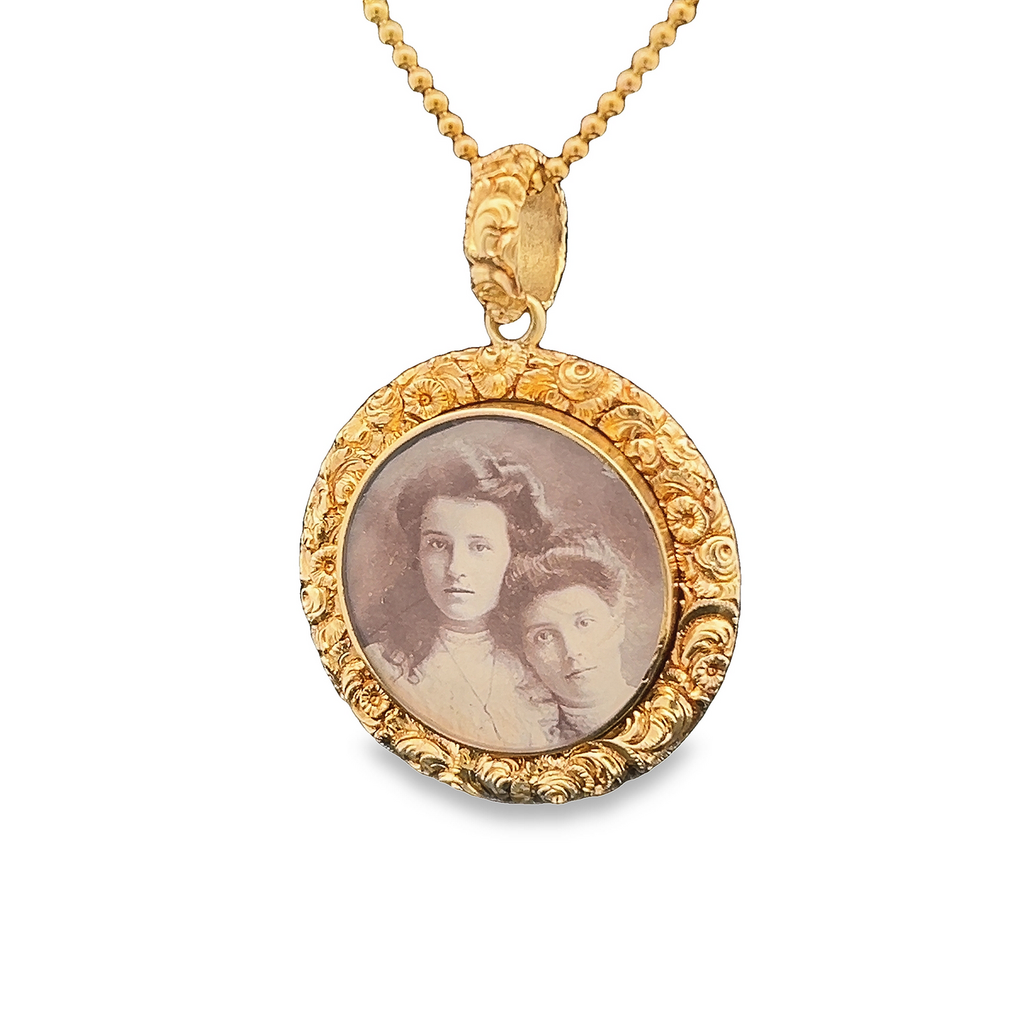 Antique Georgian Ornate 15ct Gold Picture Locket