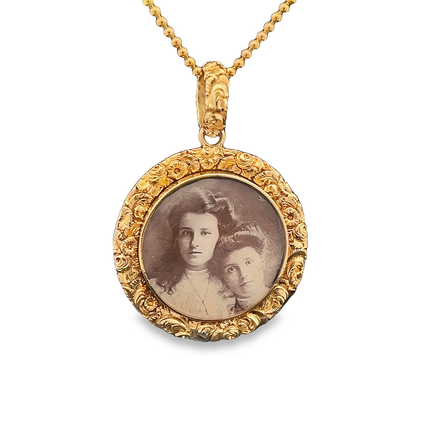 Antique Georgian Ornate 15ct Gold Picture Locket