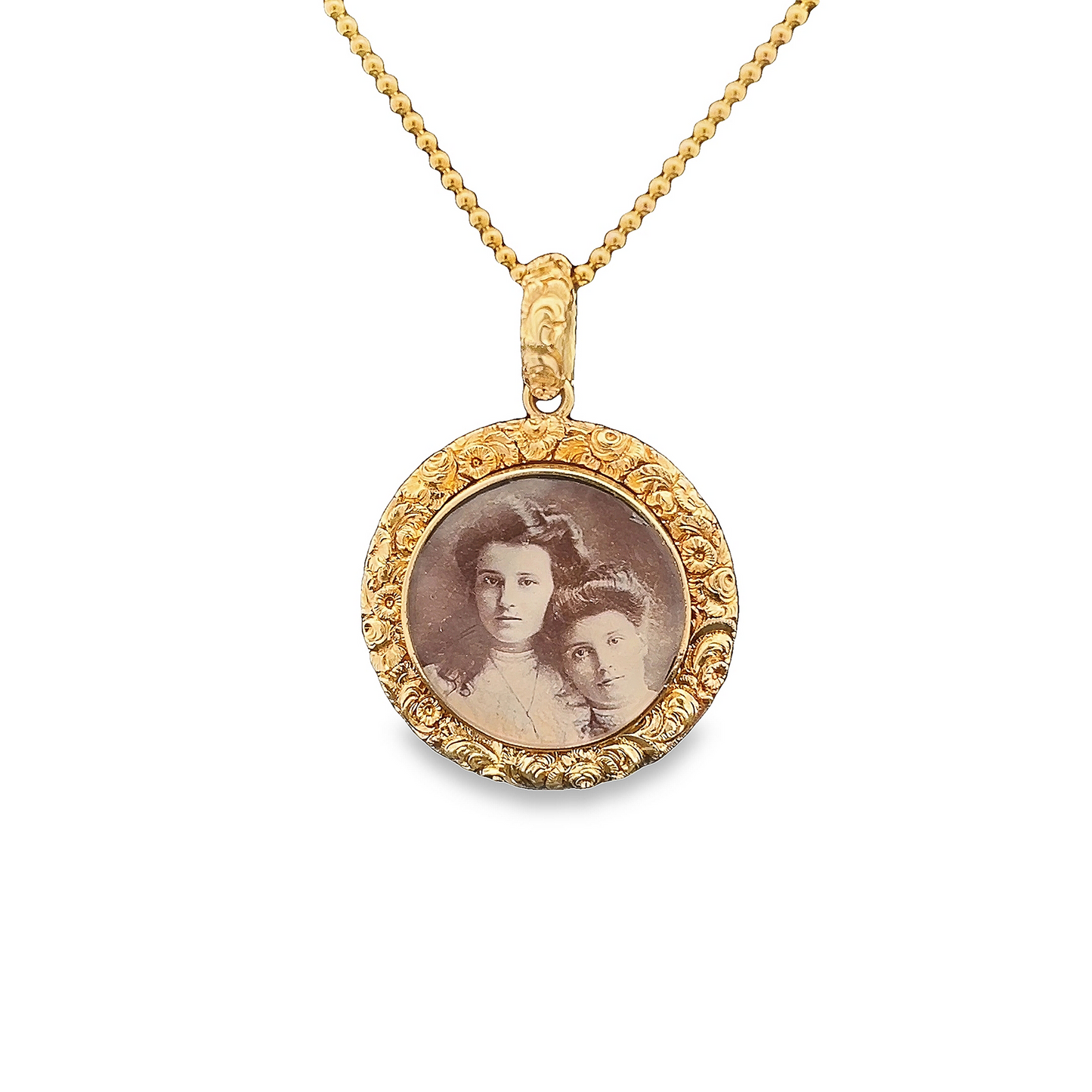 Antique Georgian Ornate 15ct Gold Picture Locket