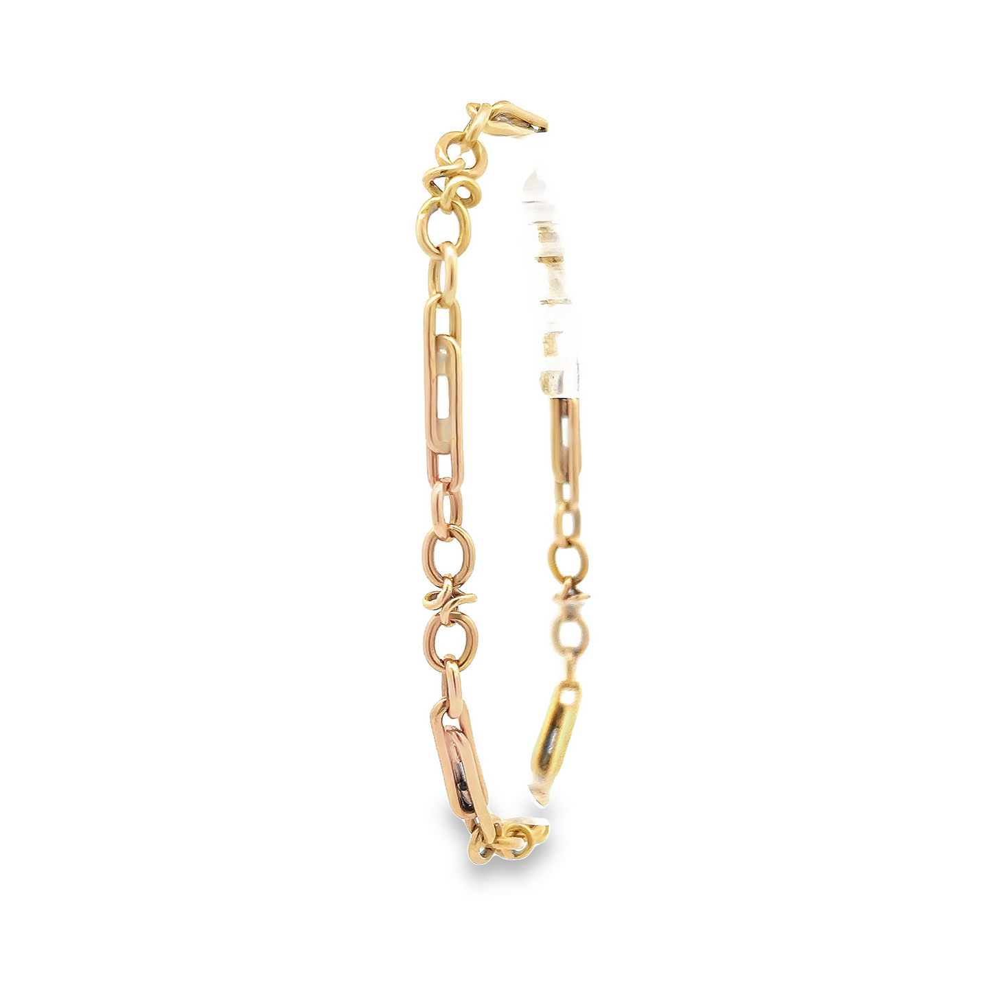 Vintage Victorian Style 9ct Gold Ornate Fetter Link Bracelet