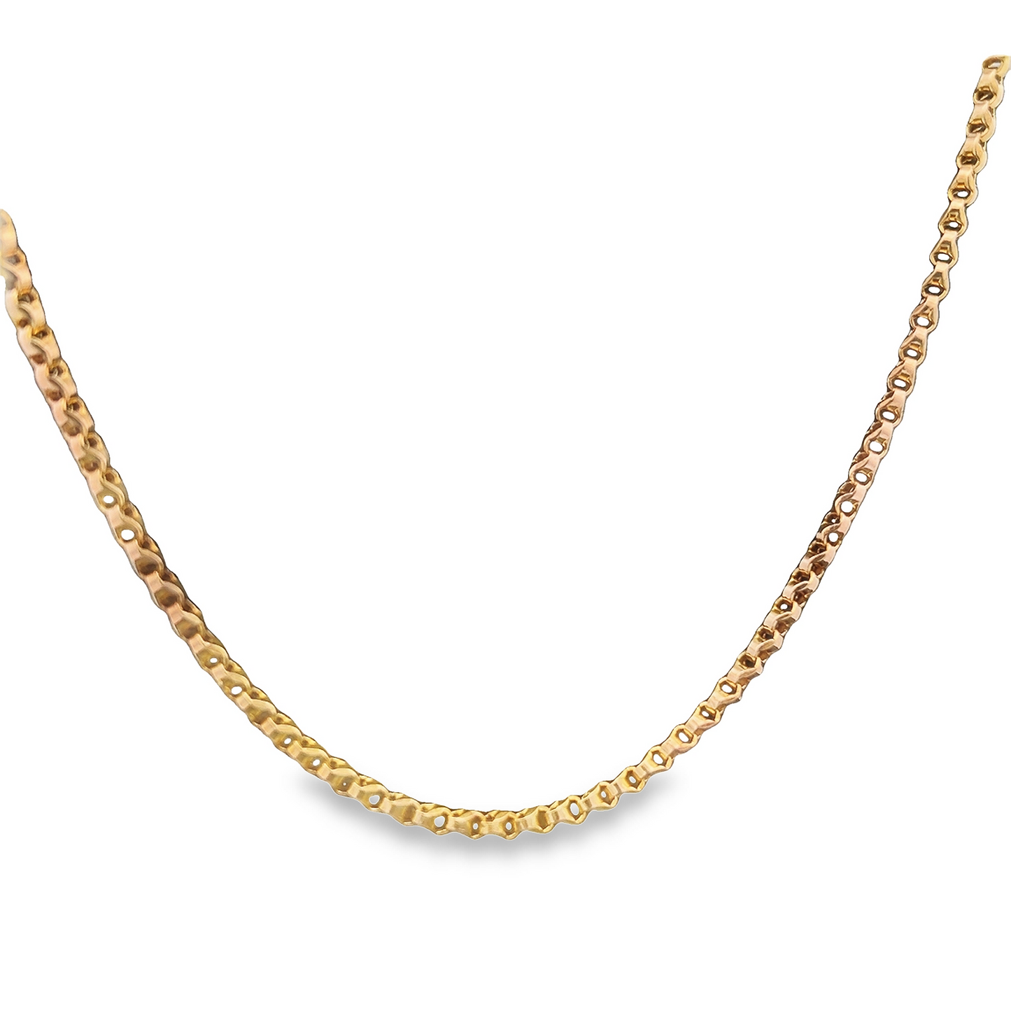 Antique Edwardian 10ct Gold Ornate Link Pendant Chain