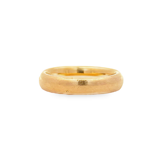 Antique 22ct Gold Heavy Court Wedding Ring Assayed in 1925