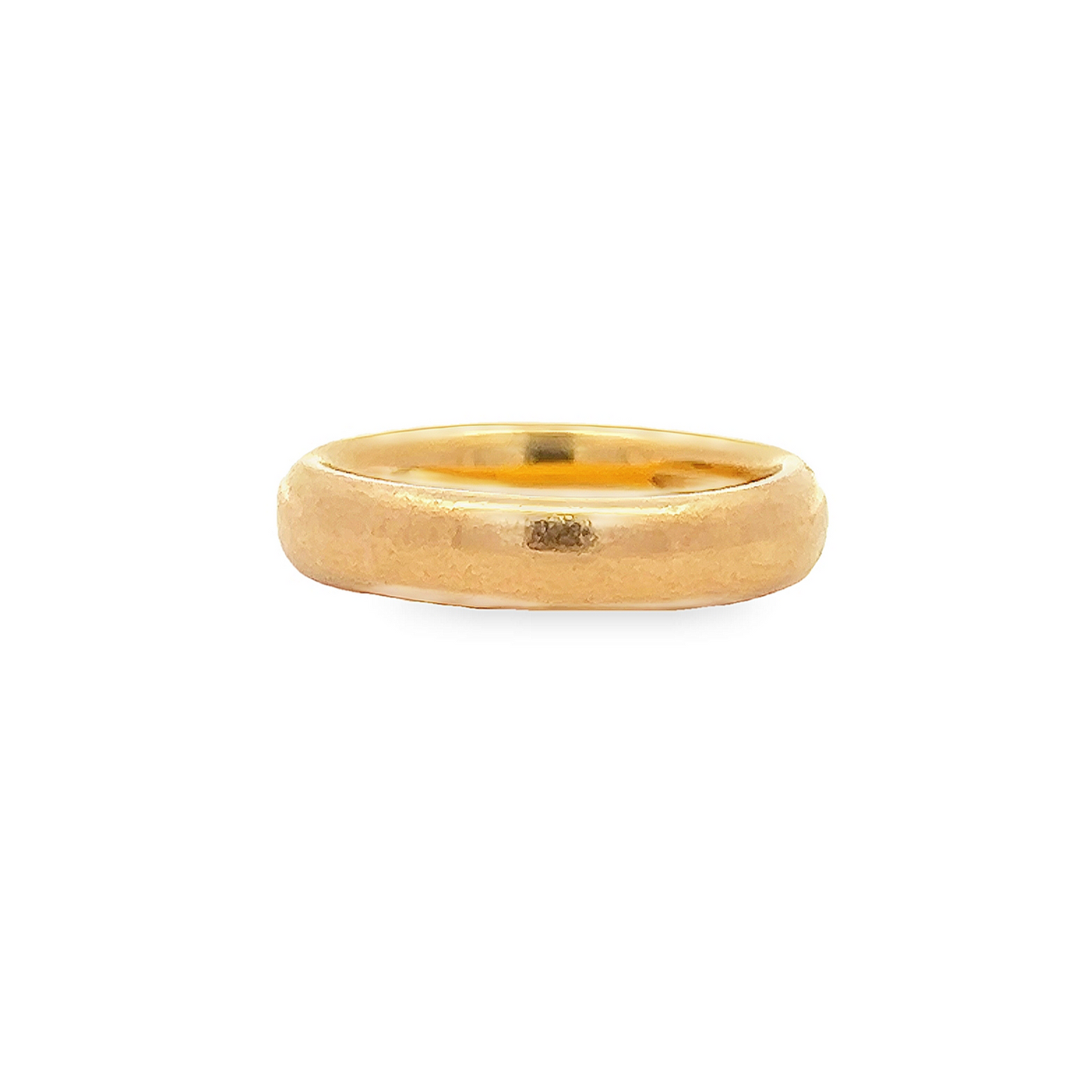 Antique 22ct Gold Heavy Court Wedding Ring Assayed in 1925
