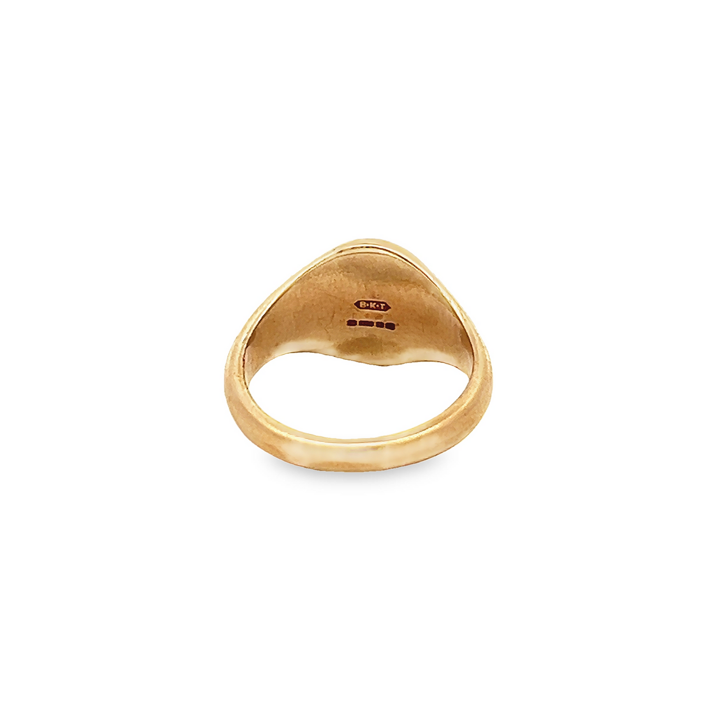Preloved 9ct Gold Intaglio Boar's Head Crested Signet Ring