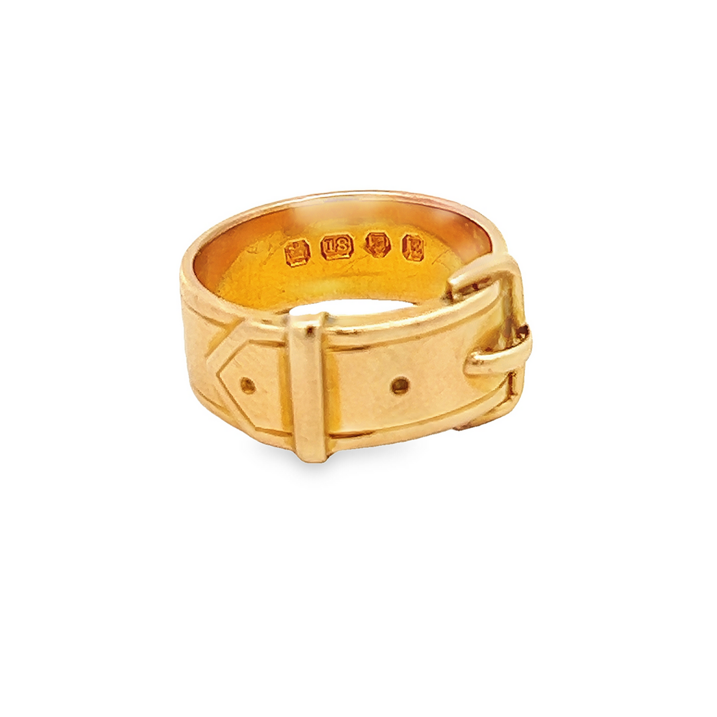 Antique Victorian 18ct Gold Buckle Ring