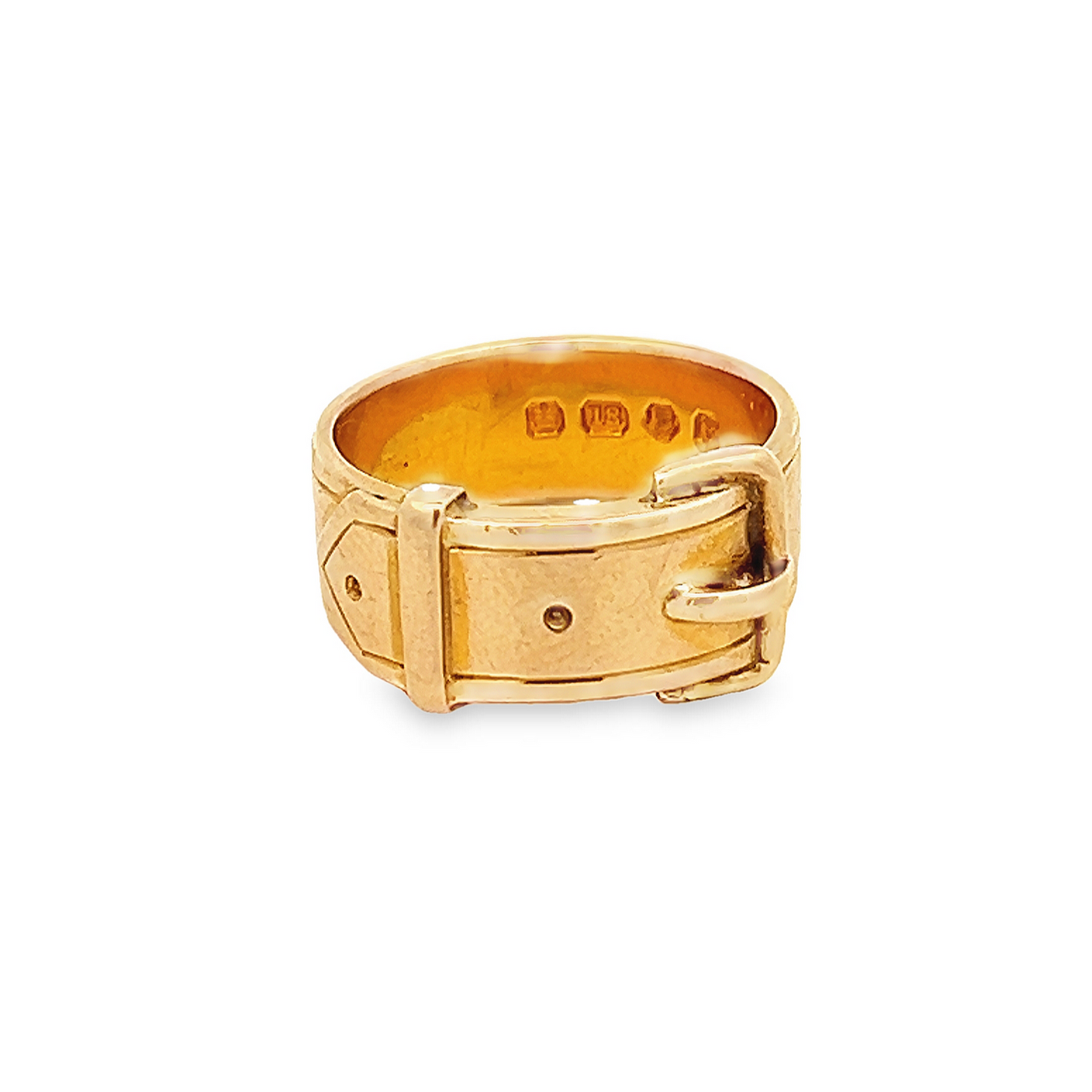 Antique Victorian 18ct Gold Buckle Ring