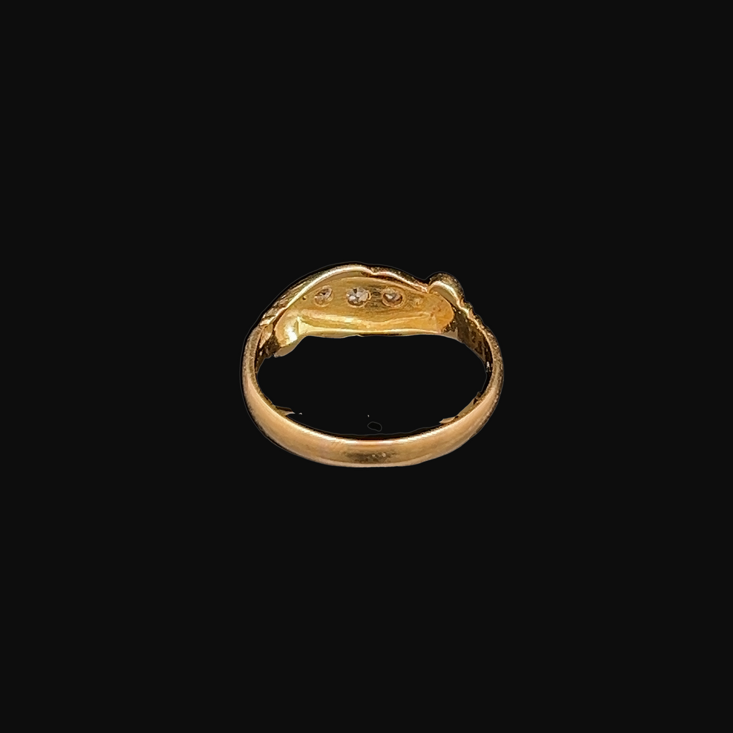 Antique Edwardian Five Stone Diamond 18ct Gold Ring