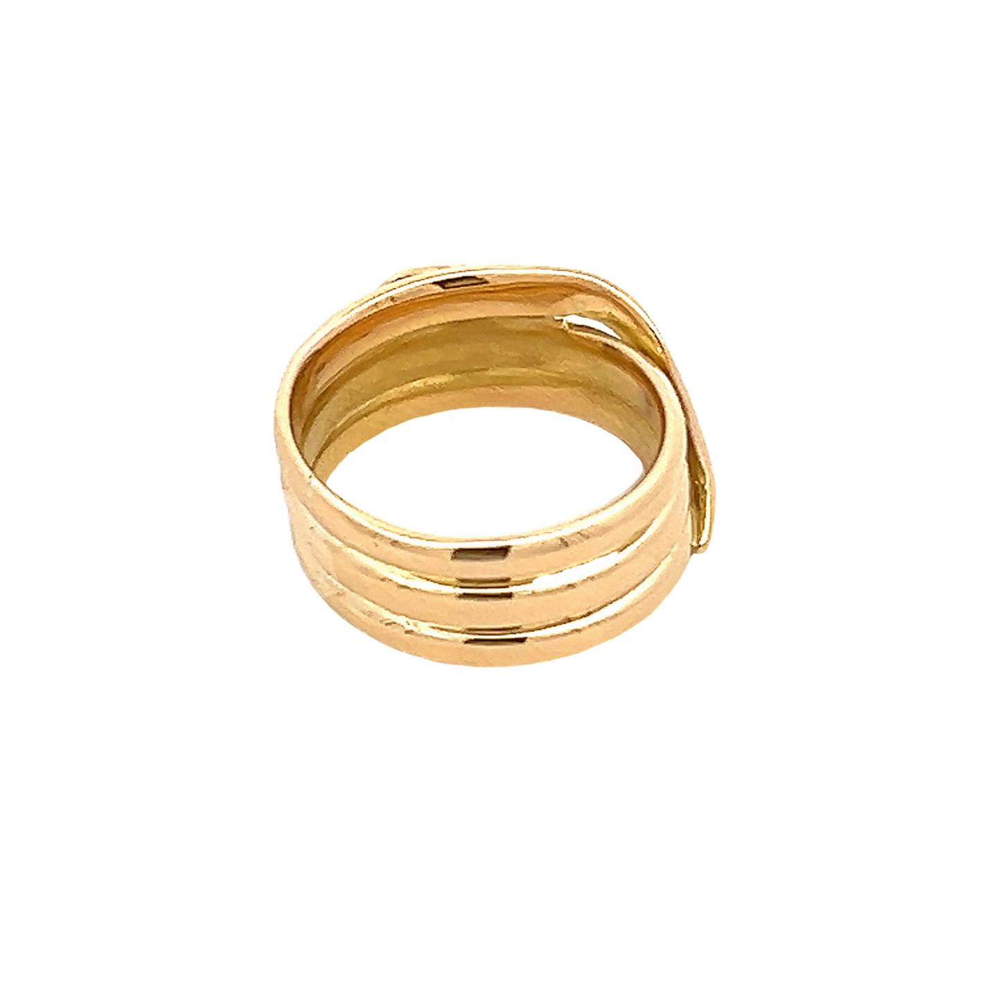 Antique Victorian 18ct Gold Wide Snake Ring