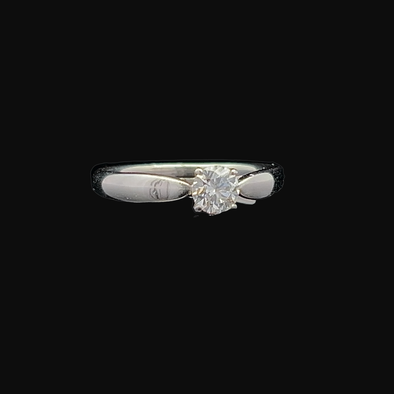 Tiffany & Co Harmony 0.36 Carat Diamond Platinum Engagement Ring with Original Box, and Proof of Purchase