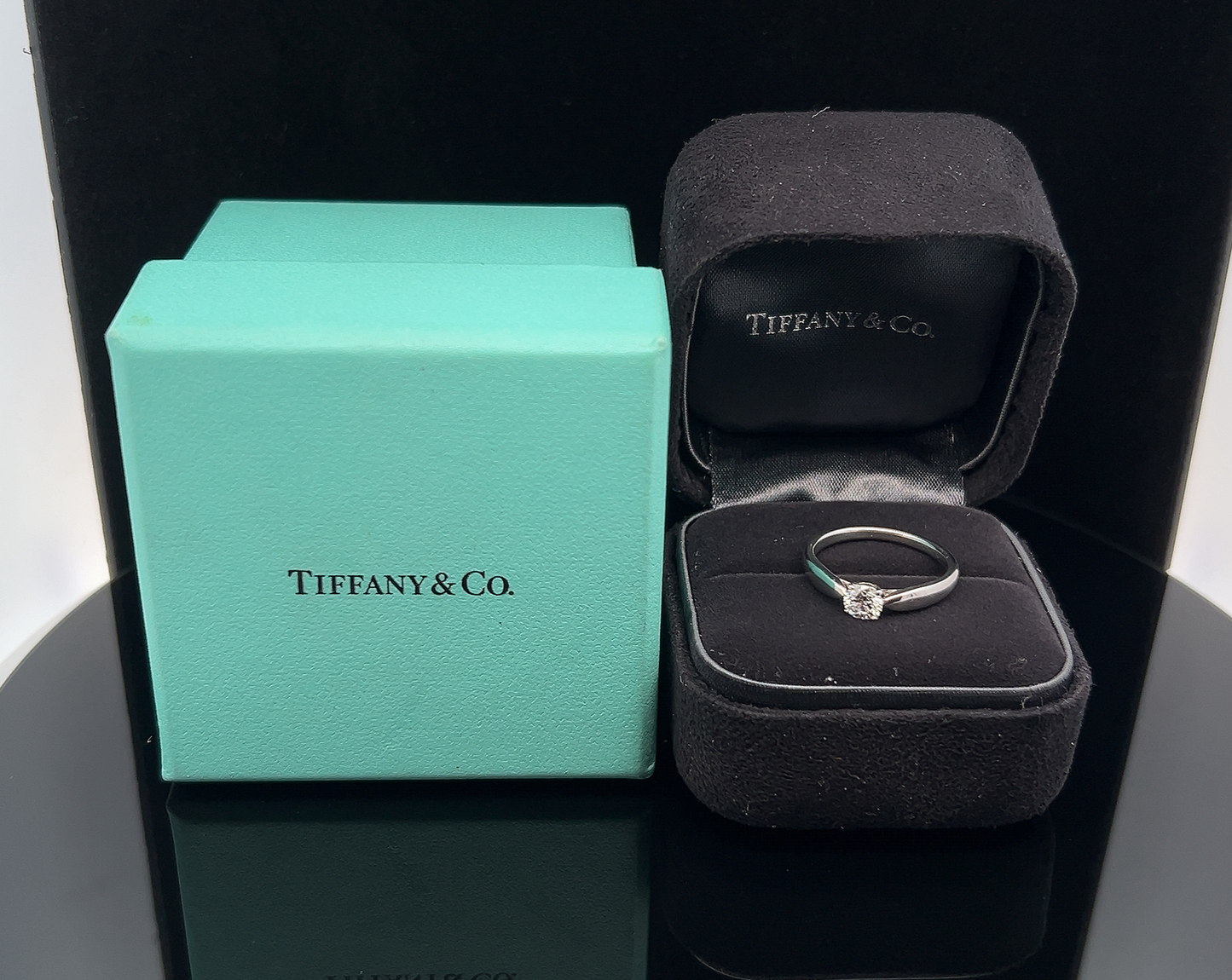 Tiffany & Co Harmony 0.36 Carat Diamond Platinum Engagement Ring with Original Box, and Proof of Purchase
