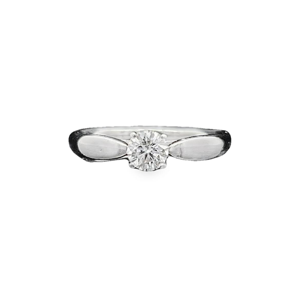 Tiffany & Co Harmony 0.36 Carat Diamond Platinum Engagement Ring with Original Box, and Proof of Purchase