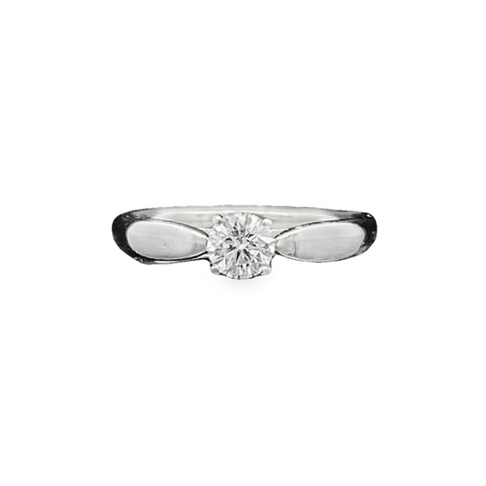 Tiffany & Co Harmony 0.36 Carat Diamond Platinum Engagement Ring with Original Box, and Proof of Purchase