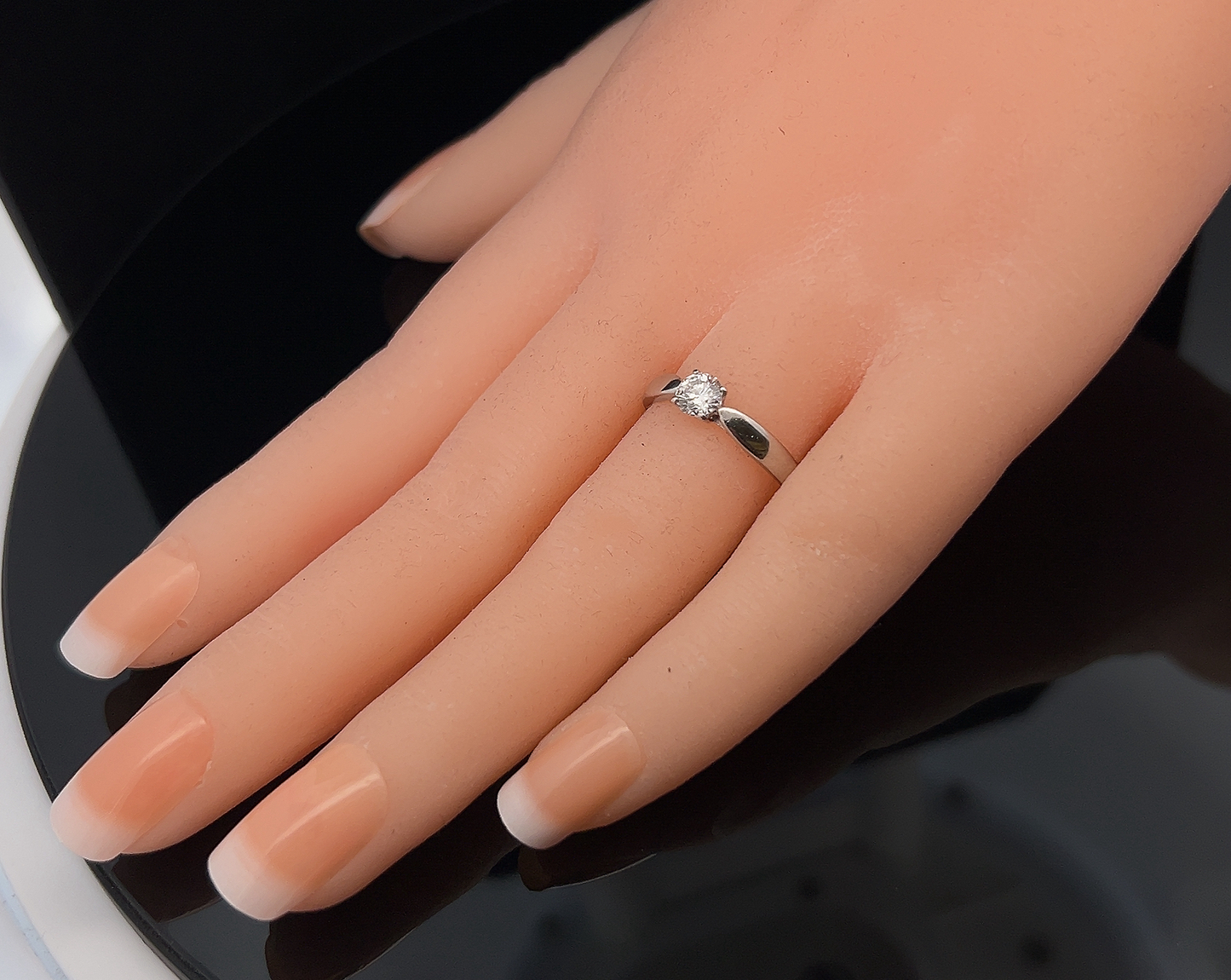 Tiffany & Co Harmony 0.36 Carat Diamond Platinum Engagement Ring with Original Box, and Proof of Purchase
