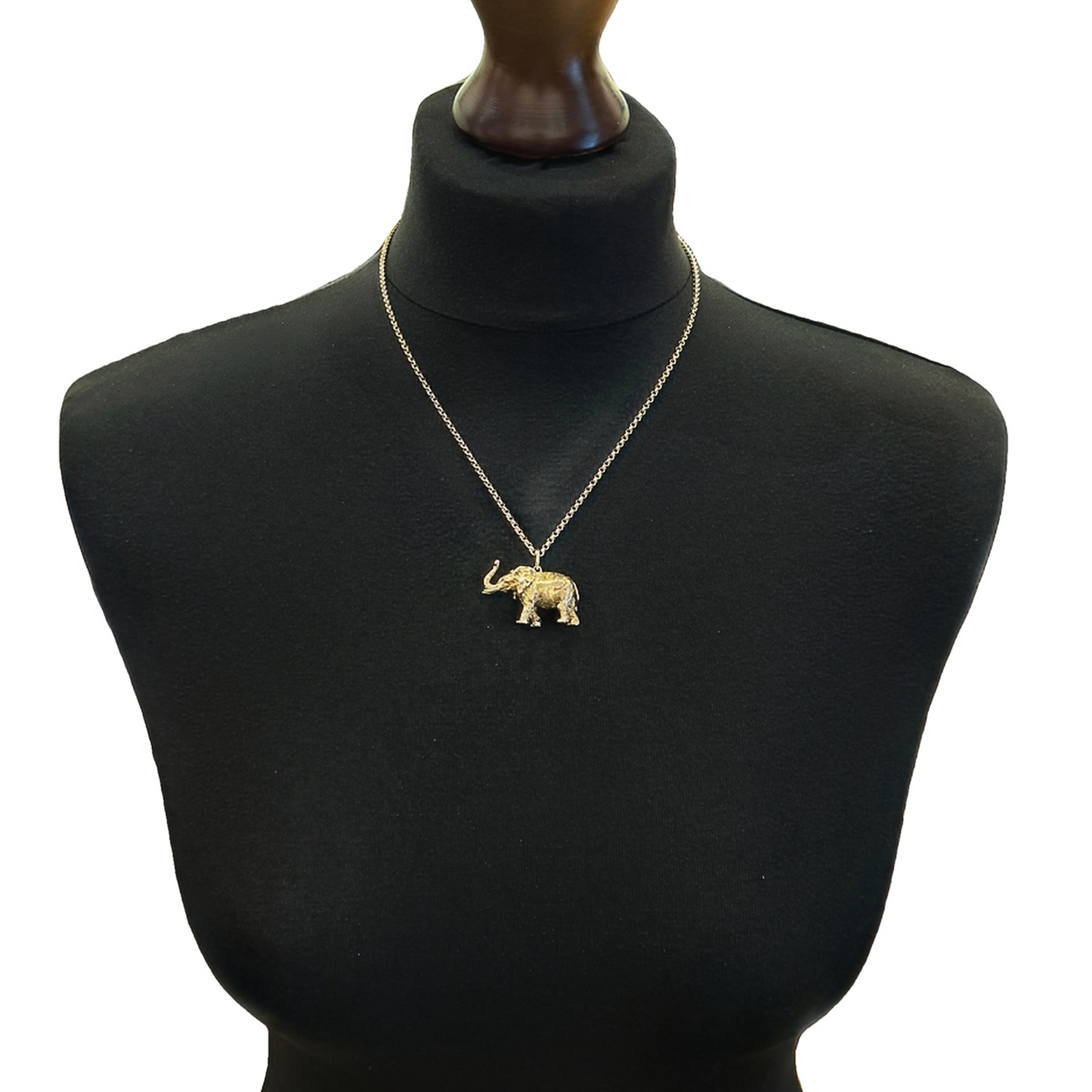 Vintage George Jensen 9ct Gold Elephant Charm / Pendant