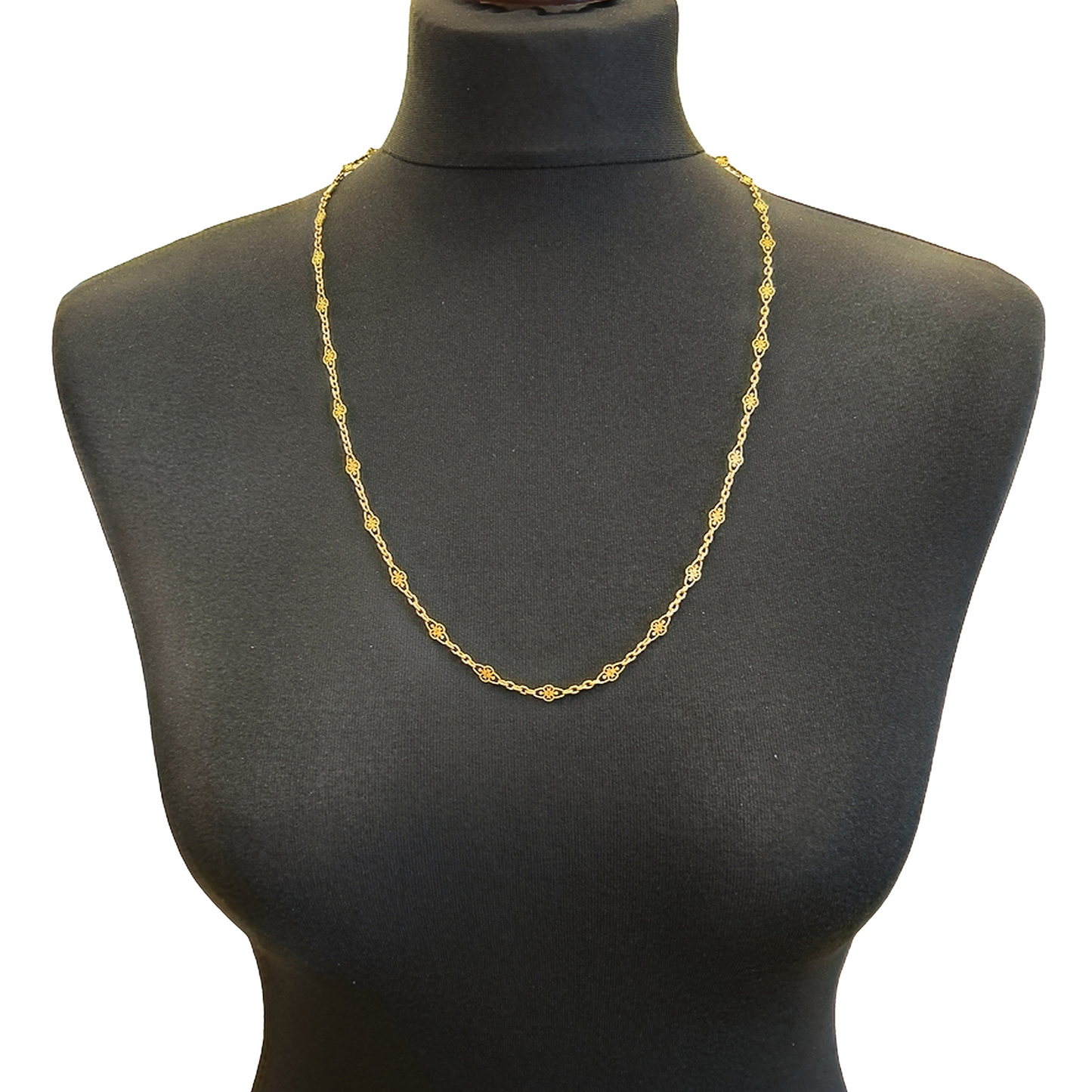 Antique Victorian 18ct Gold Pierced Decorative Link Chain