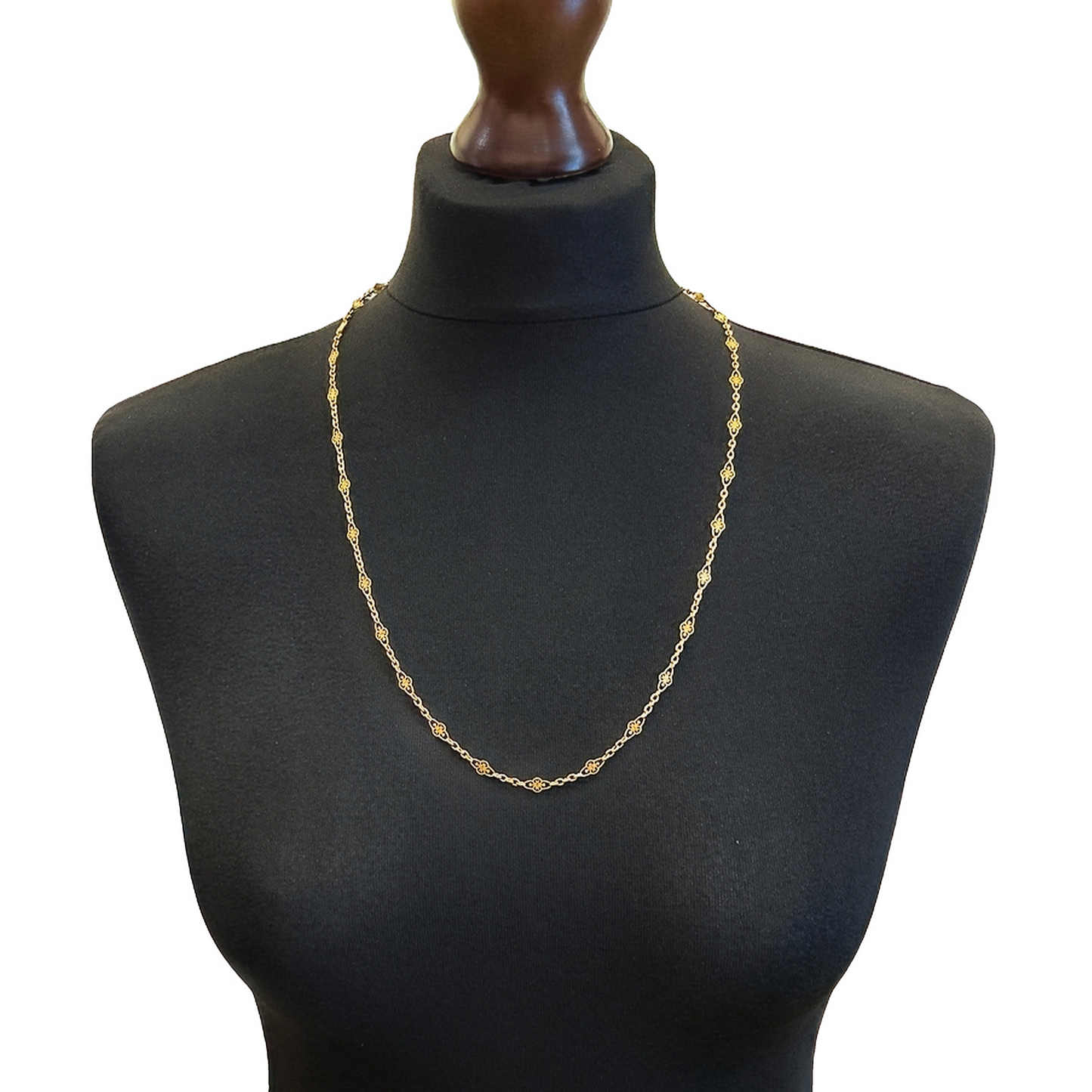 Antique Victorian 18ct Gold Pierced Decorative Link Chain