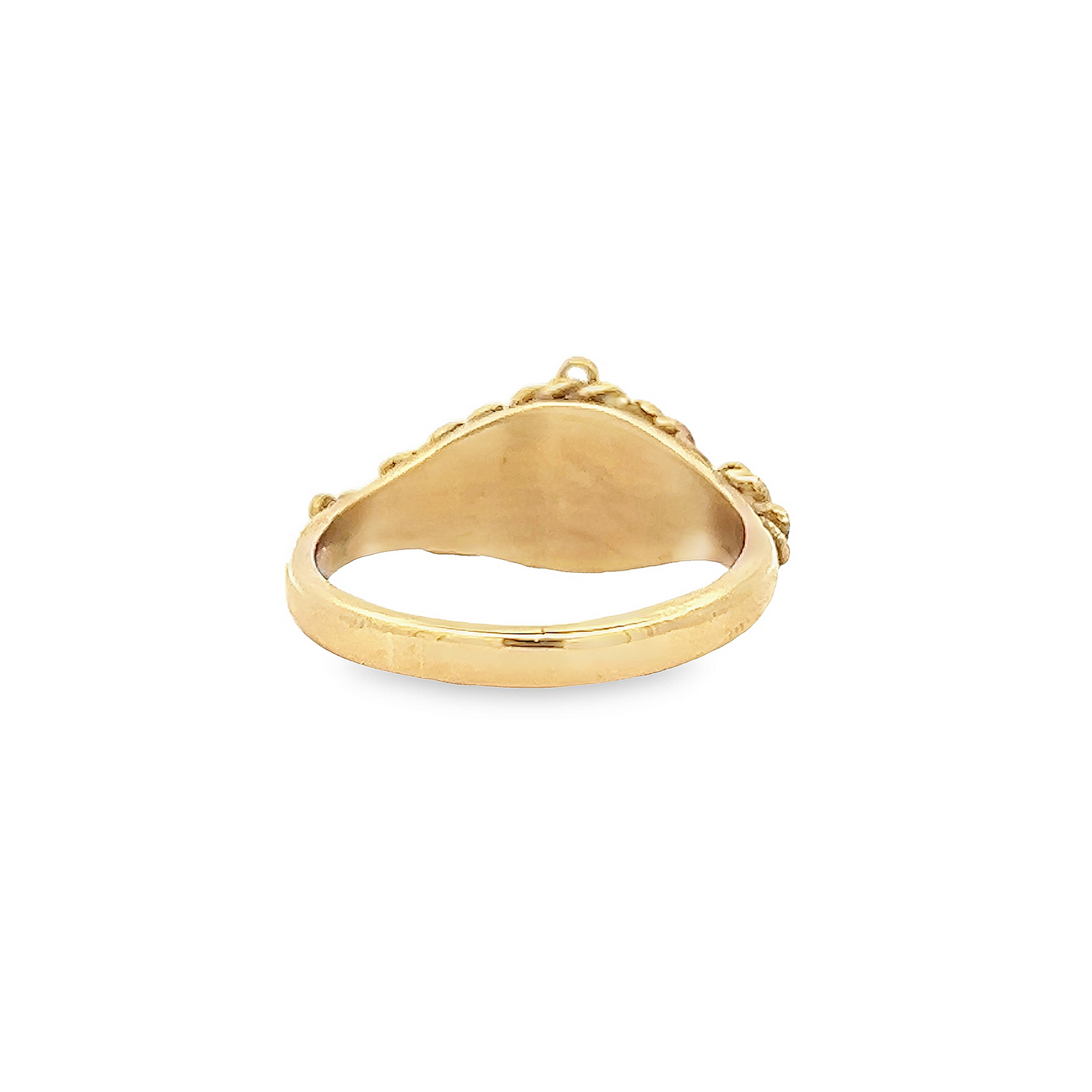 Antique Victorian 18ct Gold Anchor and Rope Motif Ring